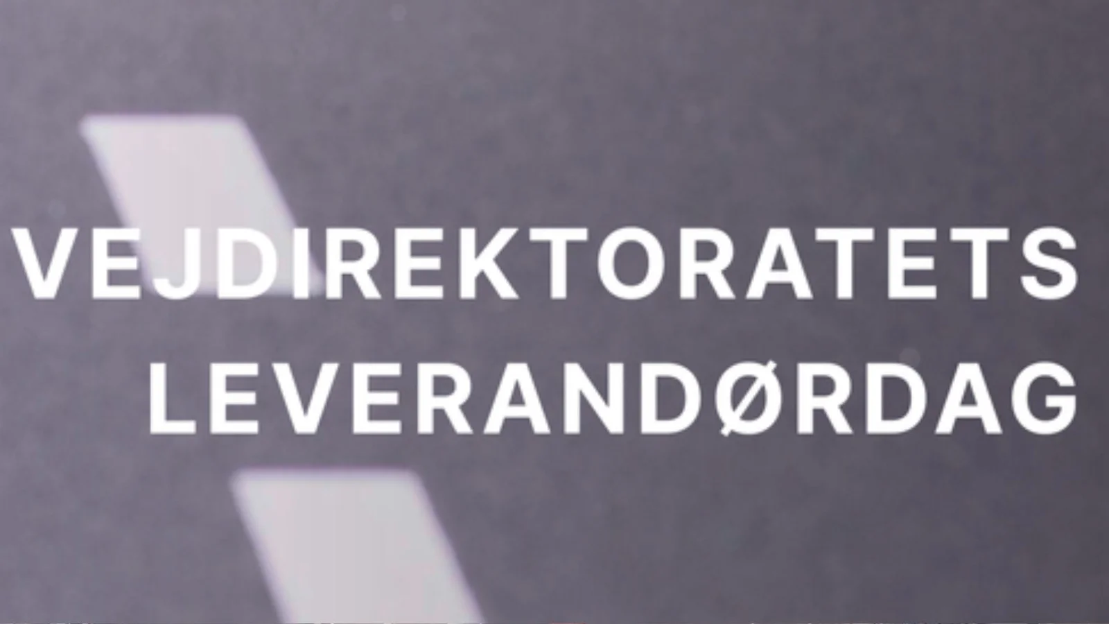 Vejdirektoratet inviterer til Leverandørdag