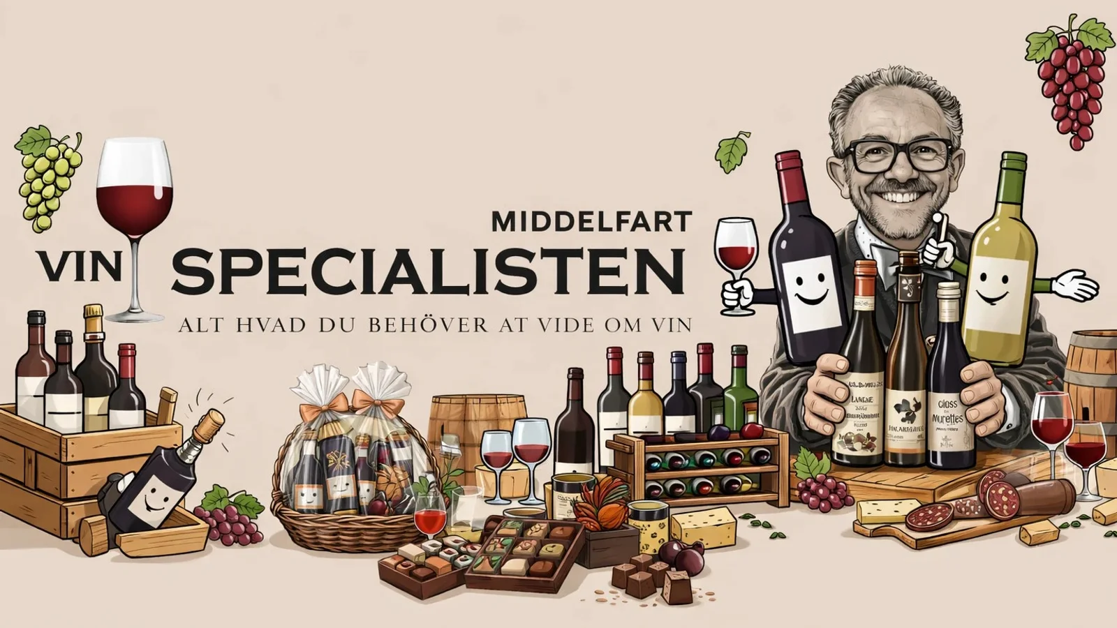 Dennis fejrer 25 år med Vinspecialisten i Middelfart