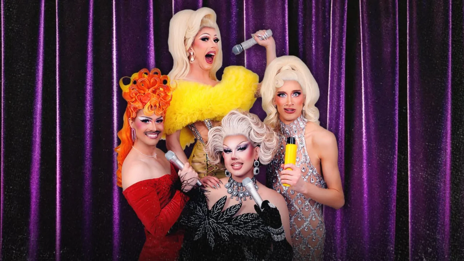 Fire dragqueens indtager scenen med comedy og lip sync i Svendborg