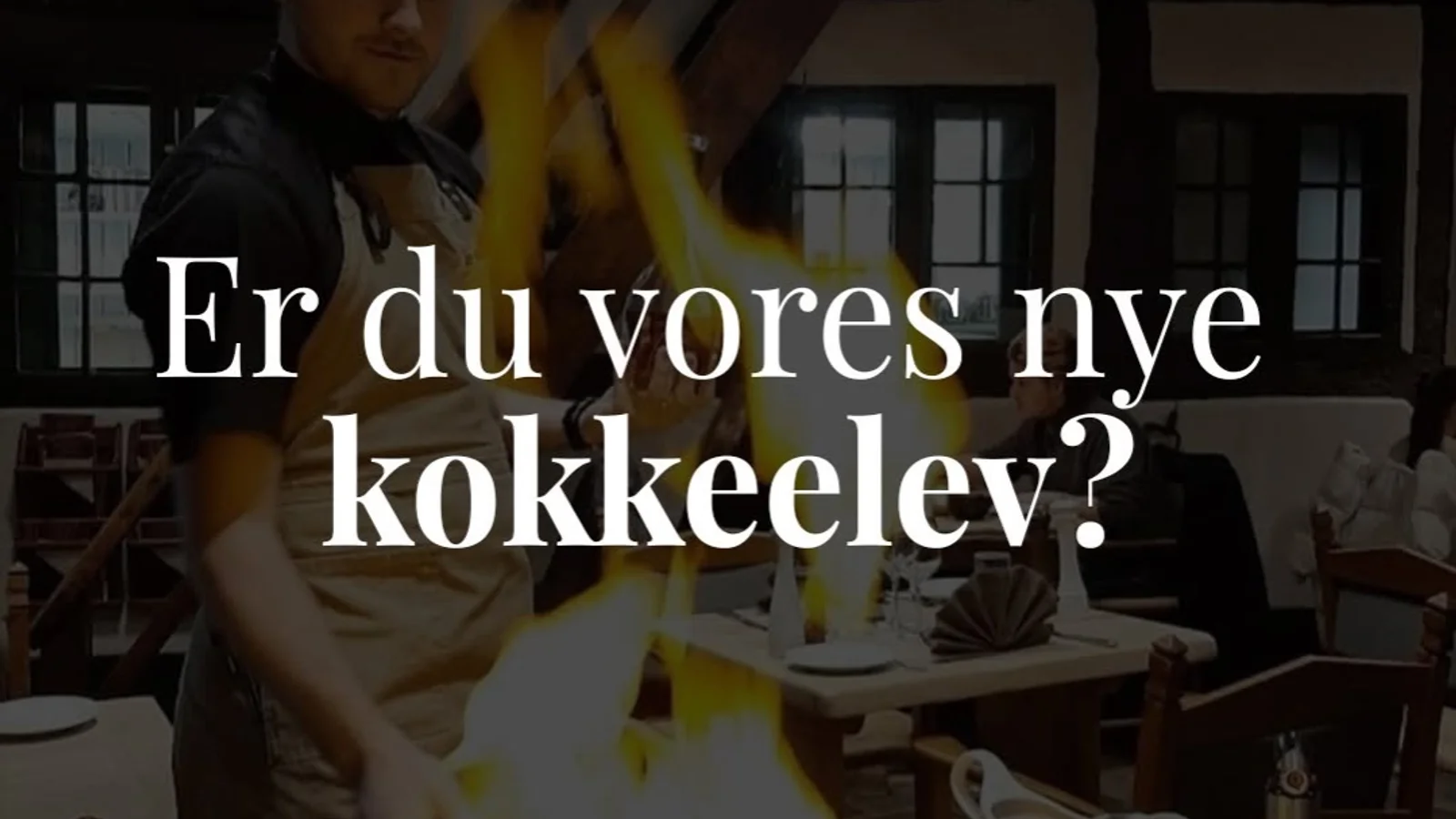 Den Gamle Kro søger ny kokkeelev