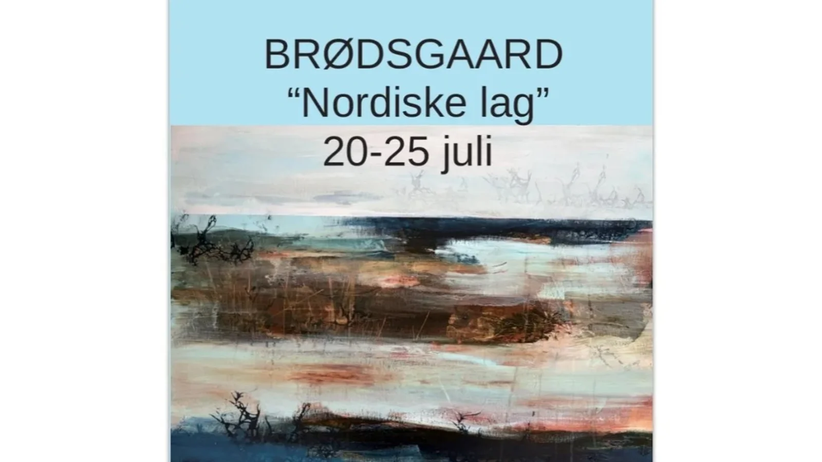 Kunstudstilling 'Nordiske lag' i Galleri Stakladen på Samsø 