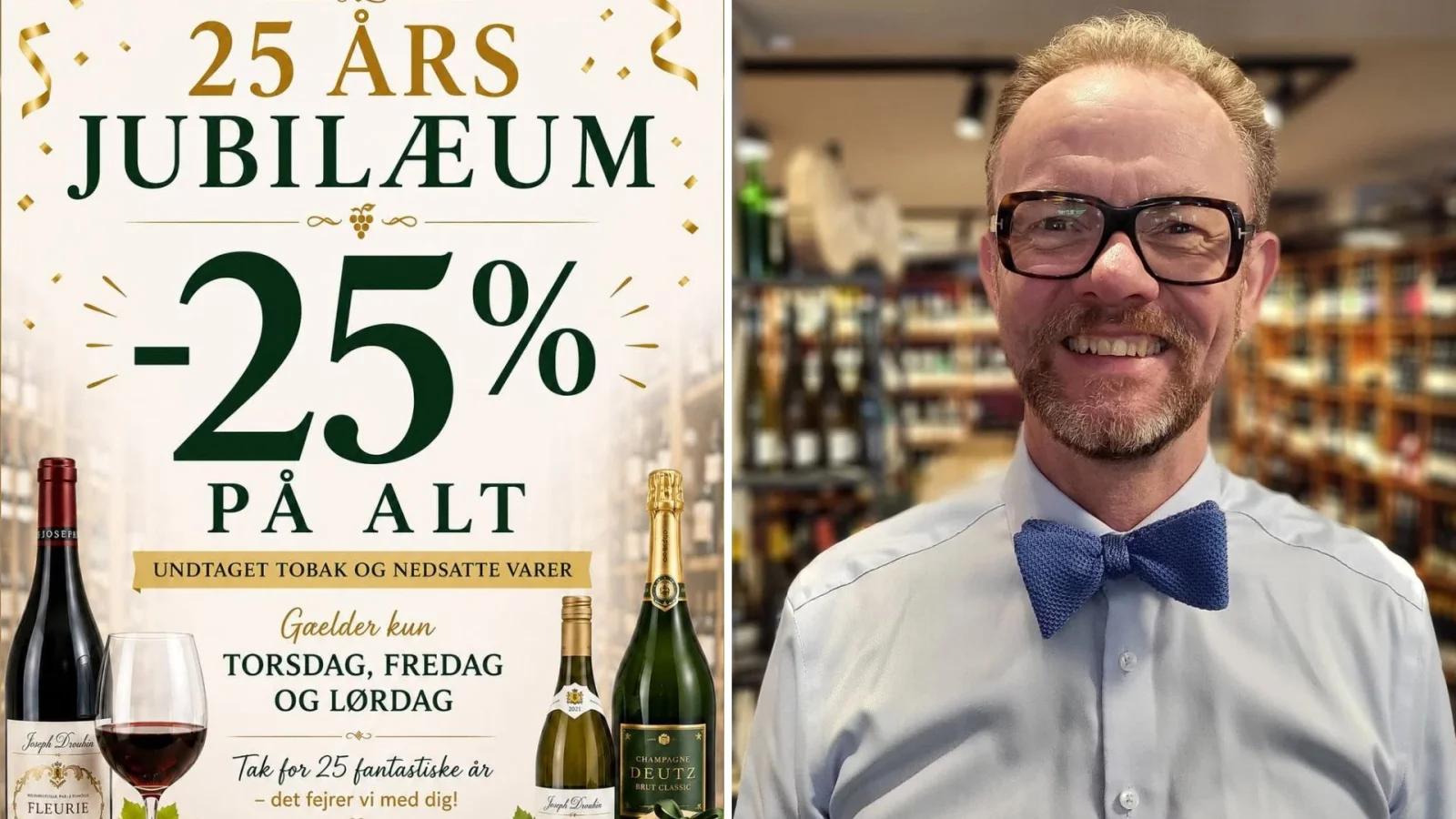 Dennis Espersen fejrer 25-års jubilæum med reception og tre dages tilbud