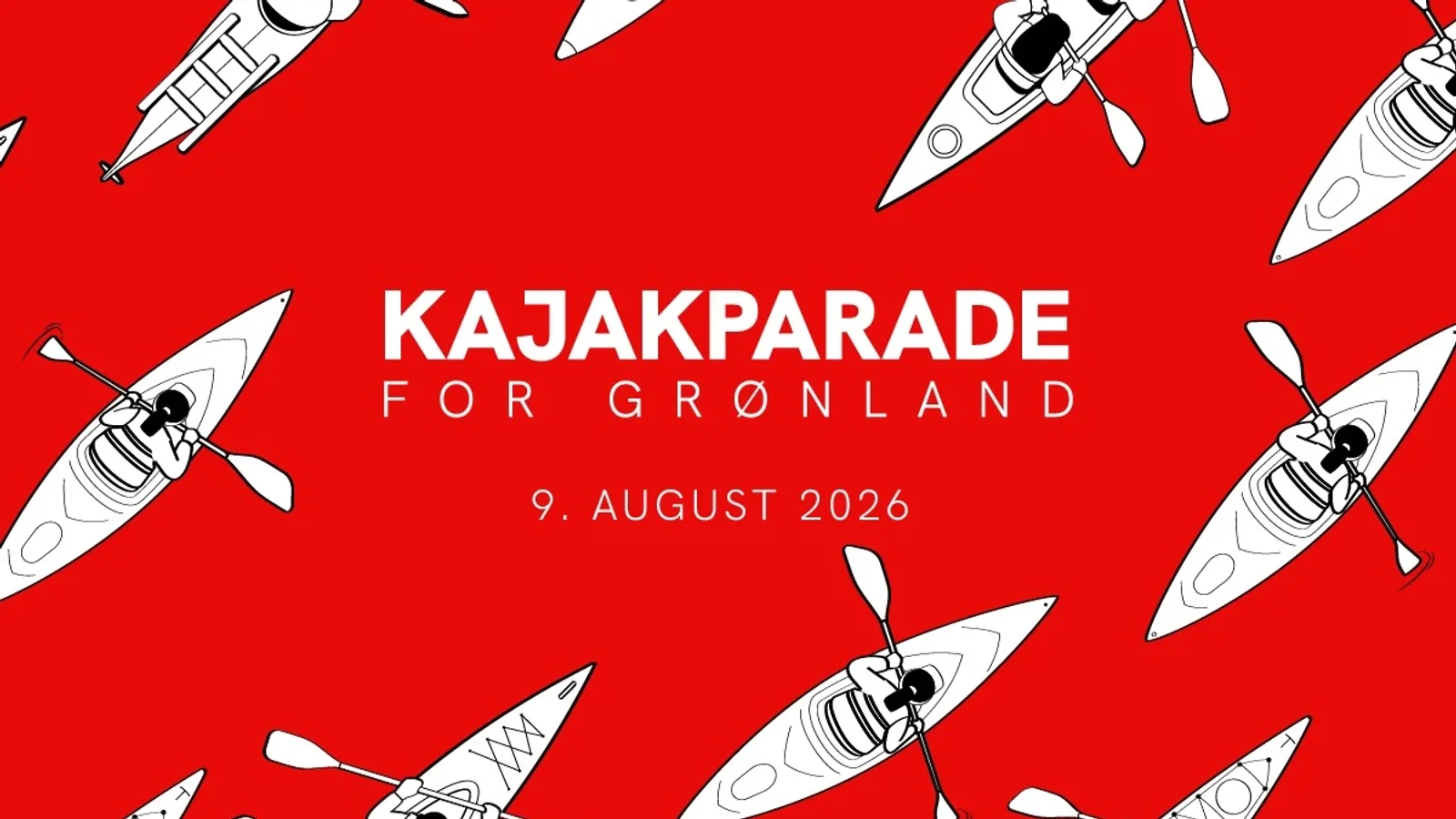 Stor kajakparade i København fejrer Grønland 9. august