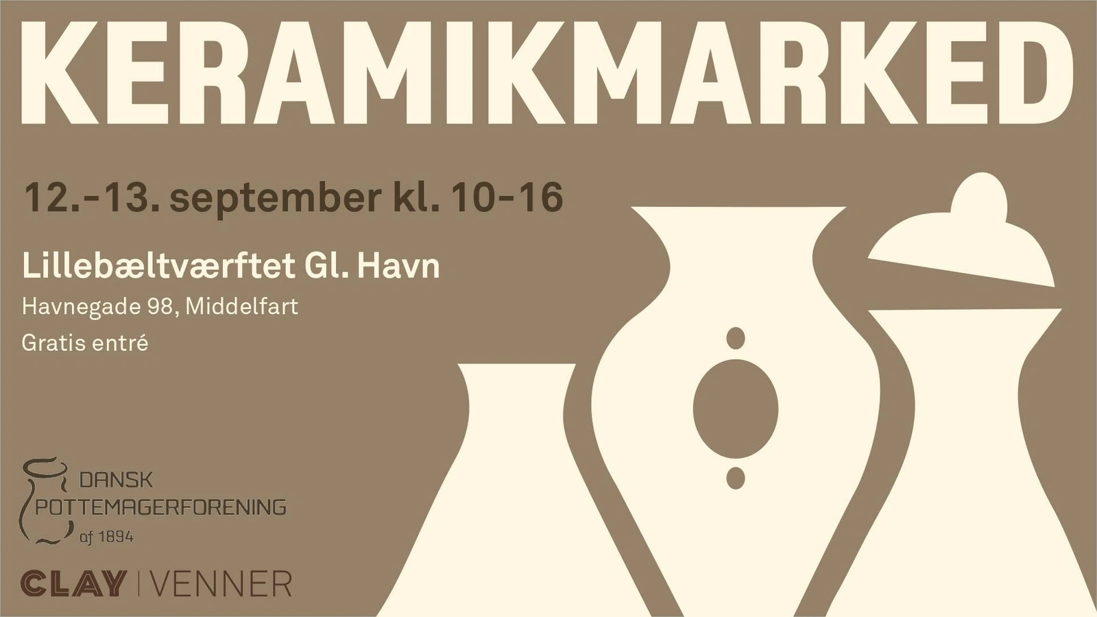 Keramikmarked vender tilbage til CLAY i september