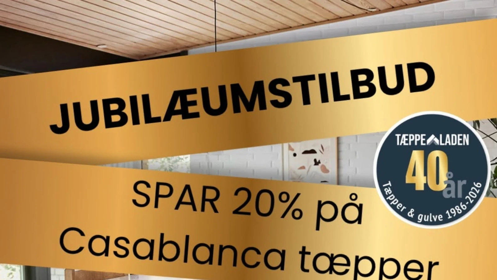 Tæppeladen har 40-års jubilæumstilbud