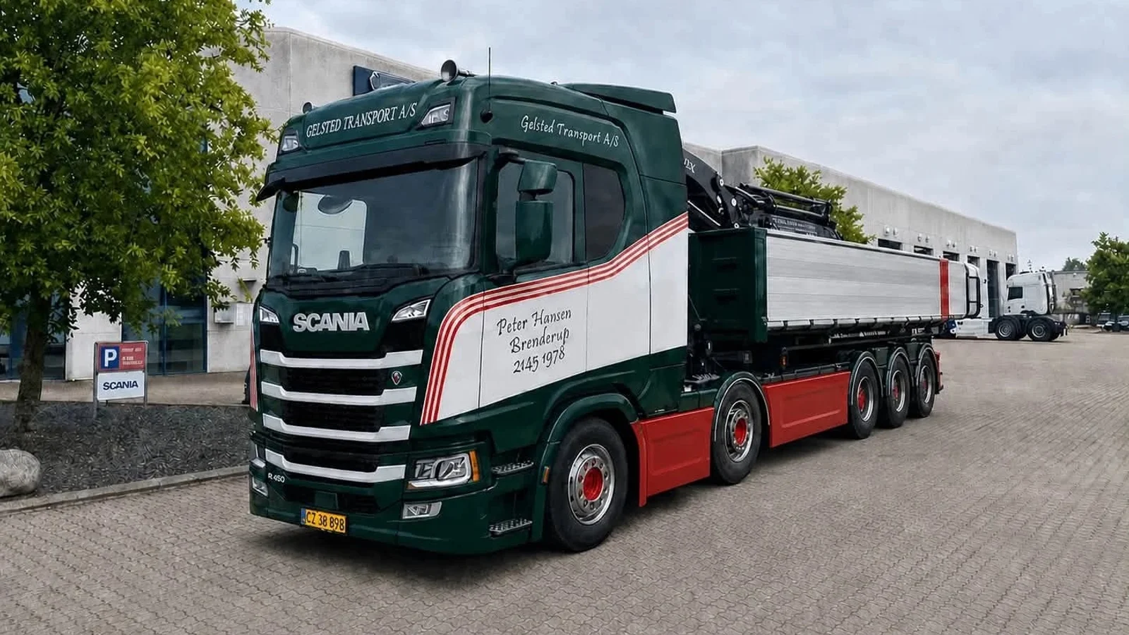 Gelsted Transport indvier ny kranbil