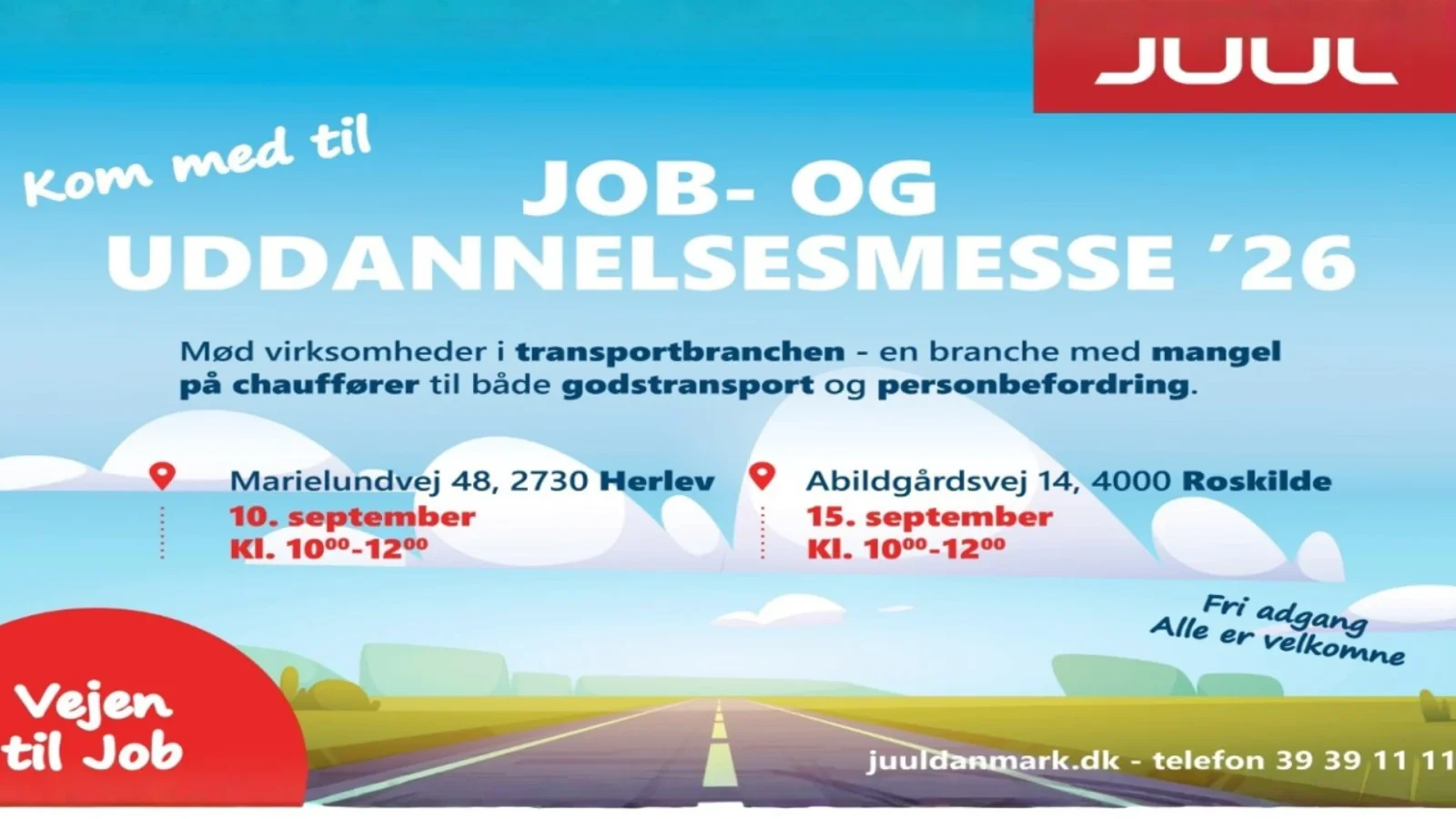 JUUL inviterer til jobmesser i Roskilde og Herlev