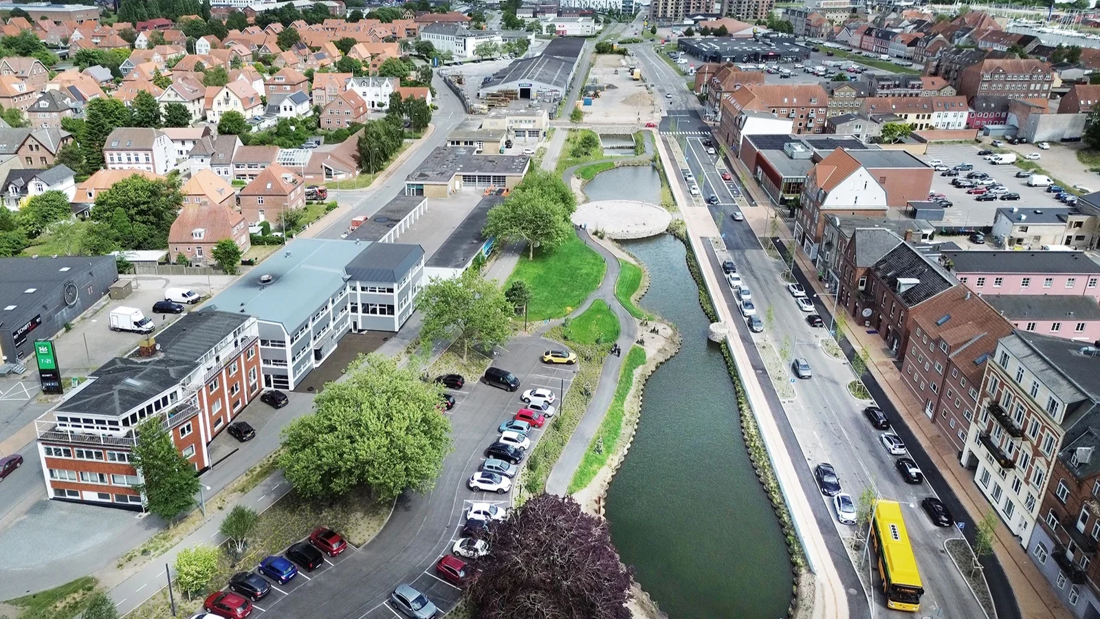 Fra bagside til byliv: Jomfrustiprojektet i Haderslev er nomineret til Byplanprisen 2026