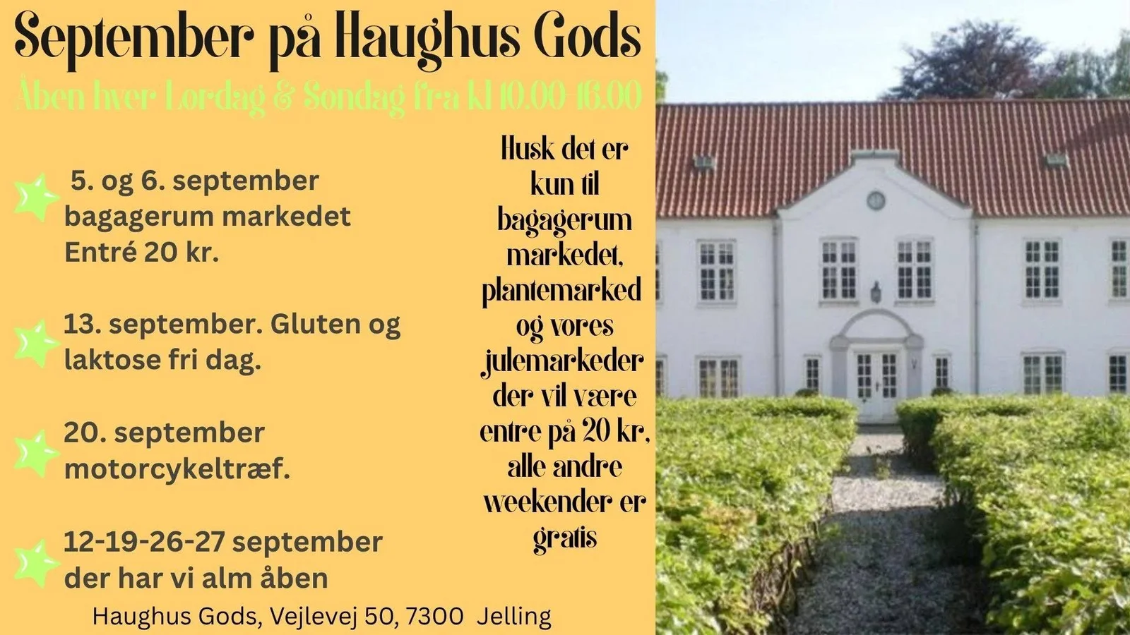 Haughus Gods: Aktiviteter i september