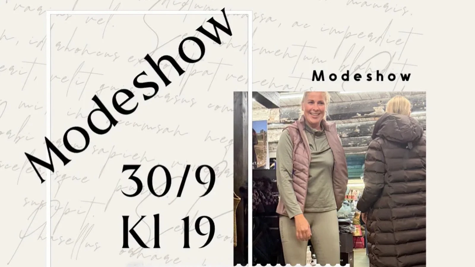 Kitt og Ko afholder modeshow