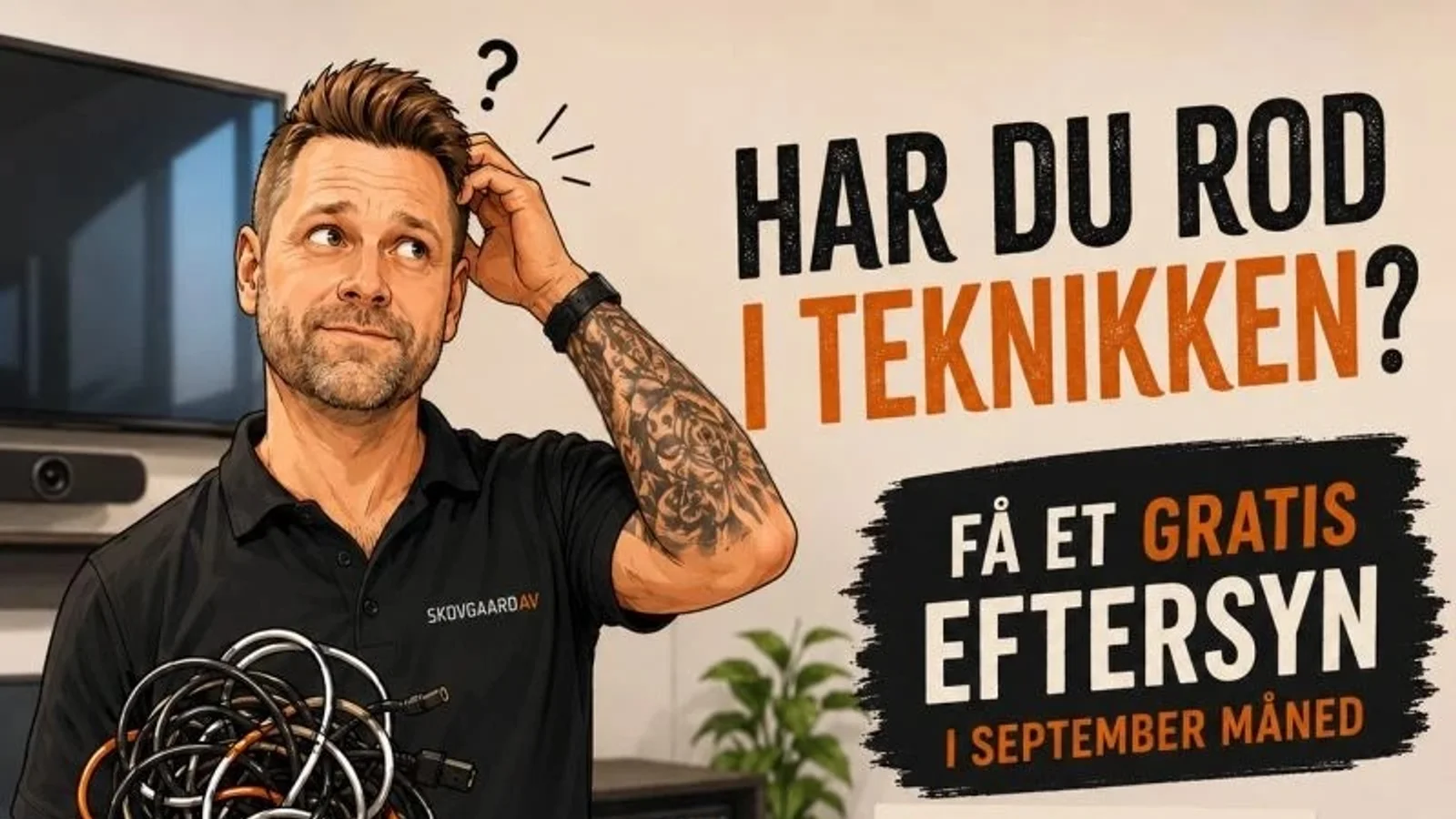 SkovgaardAV tilbyder gratis eftersyn af virksomheders AV-installationer