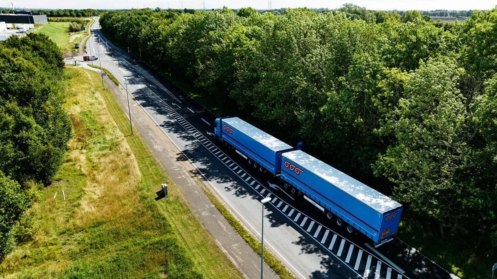 Ny omkoblingsplads til lange vogntog åbner ved Odense