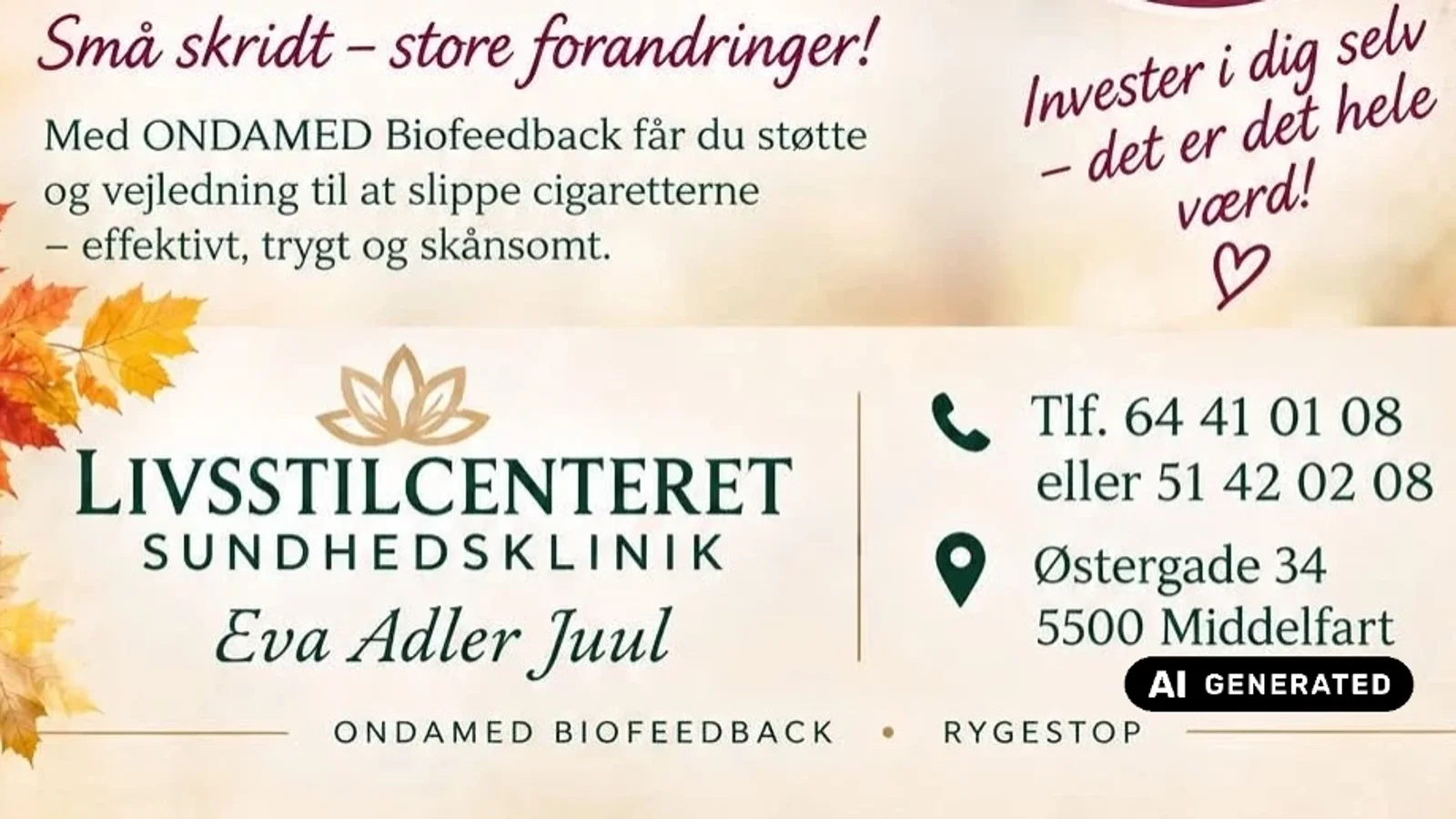 Rygning og nikotin behøver ikke styre hverdagen: I Middelfart hjælpes mennesker fra hele landet med at stoppe