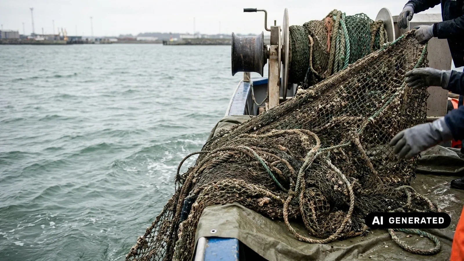 Plastic Change fjerner op mod ét ton spøgelsesnet