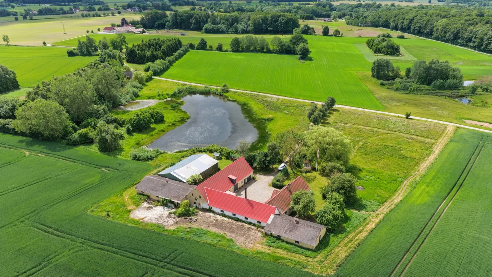 Ugens bolig hos Estate: Her får du landejendom og næsten 24.000 m² landidyl tæt på Ullerslev