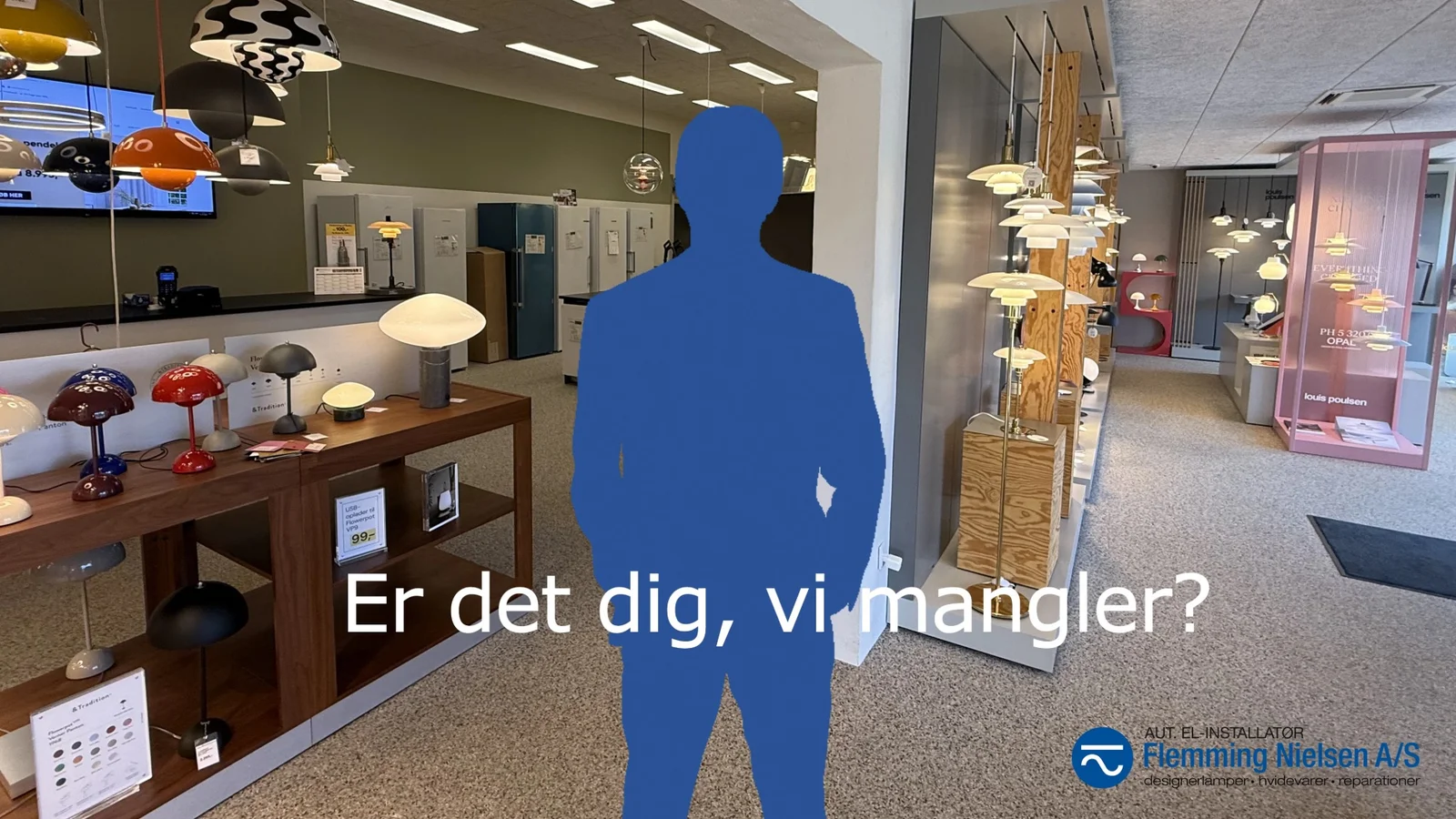 Butiksblæksprutte med lys i pæren og passion for hvidevarer