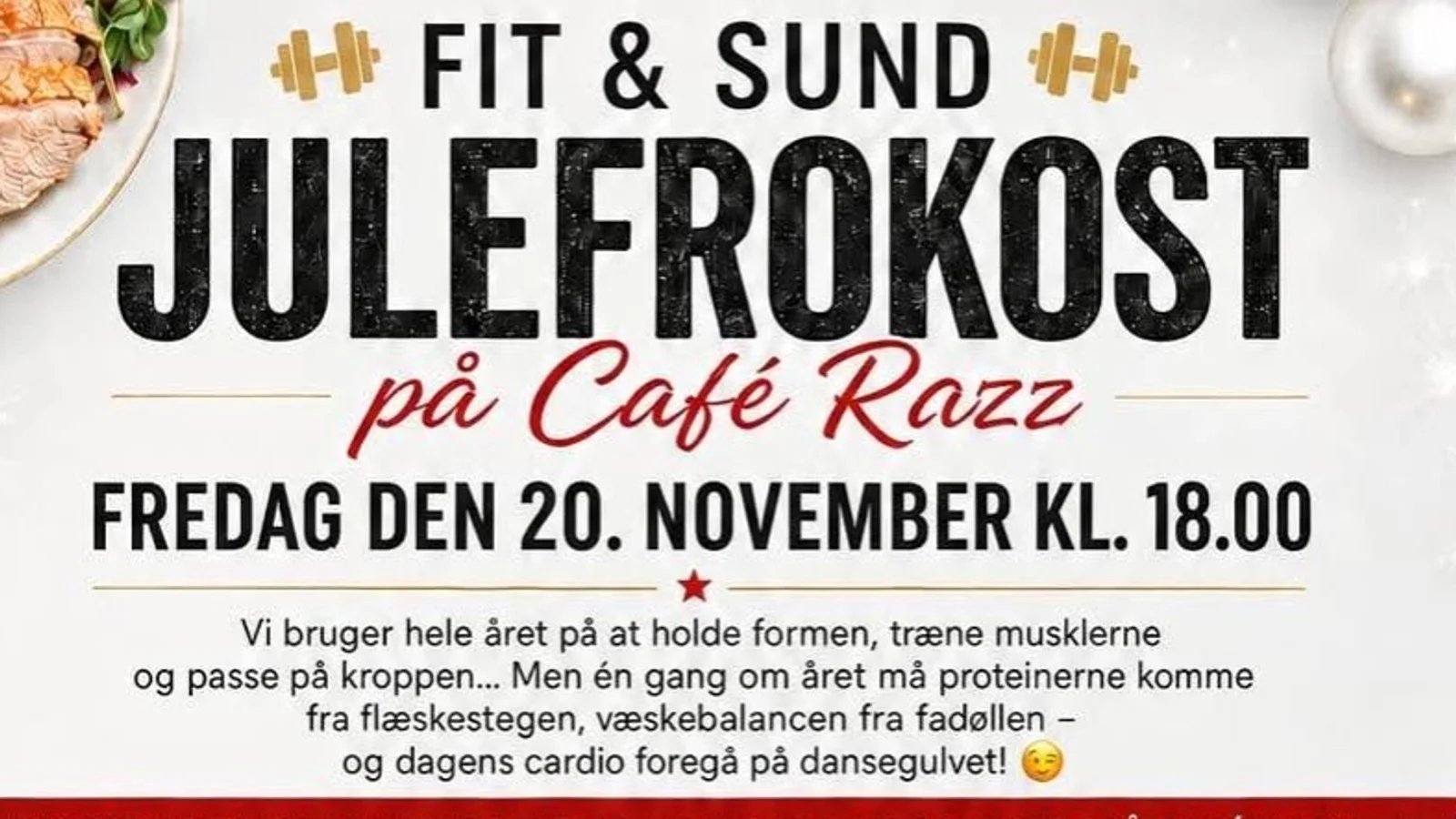 Fit&Sund Middelfart inviterer medlemmerne til julefrokost