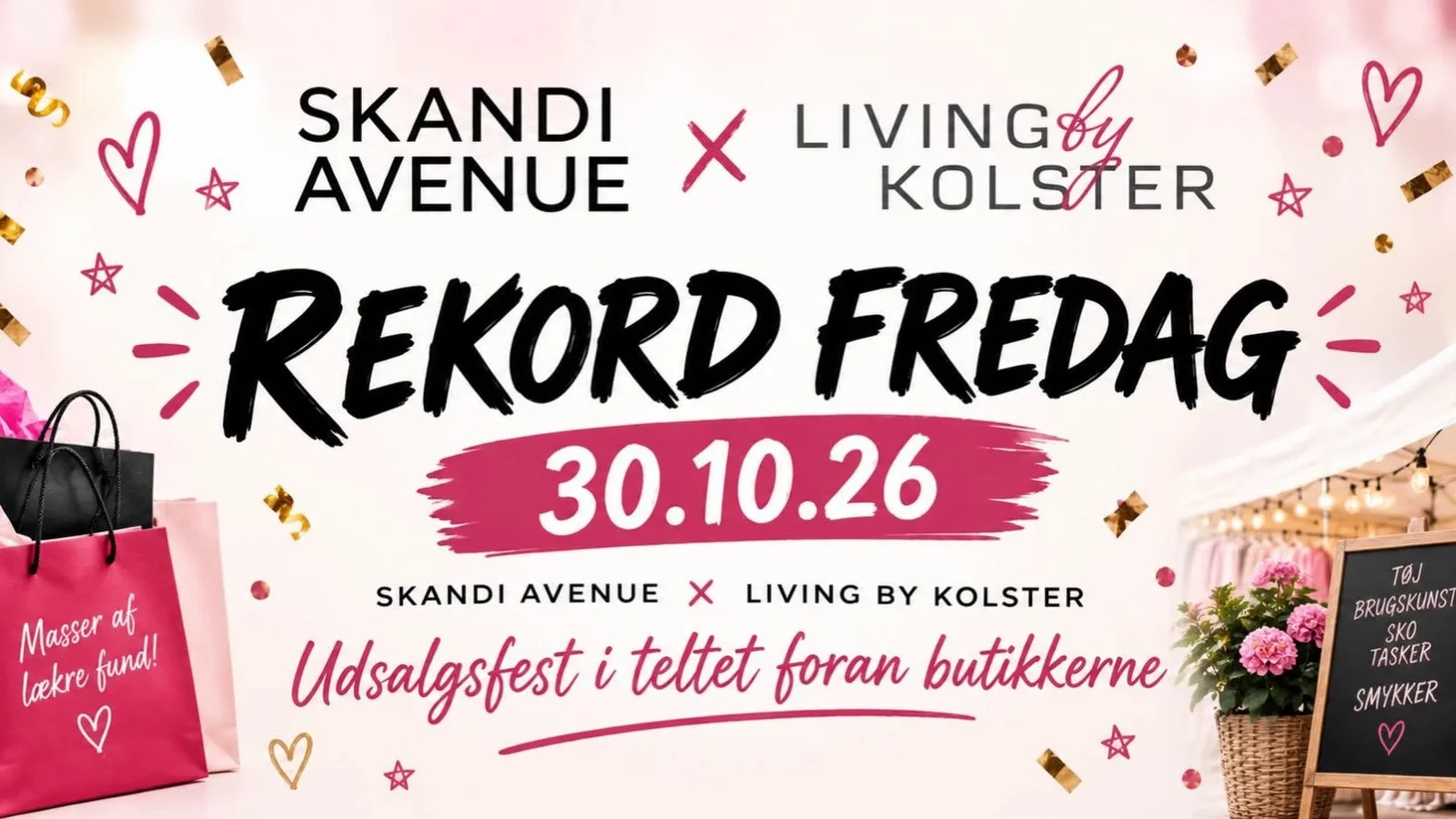 Rekord Fredag: Livingbykolster og Skandi Avenue inviterer til udsalgsfest