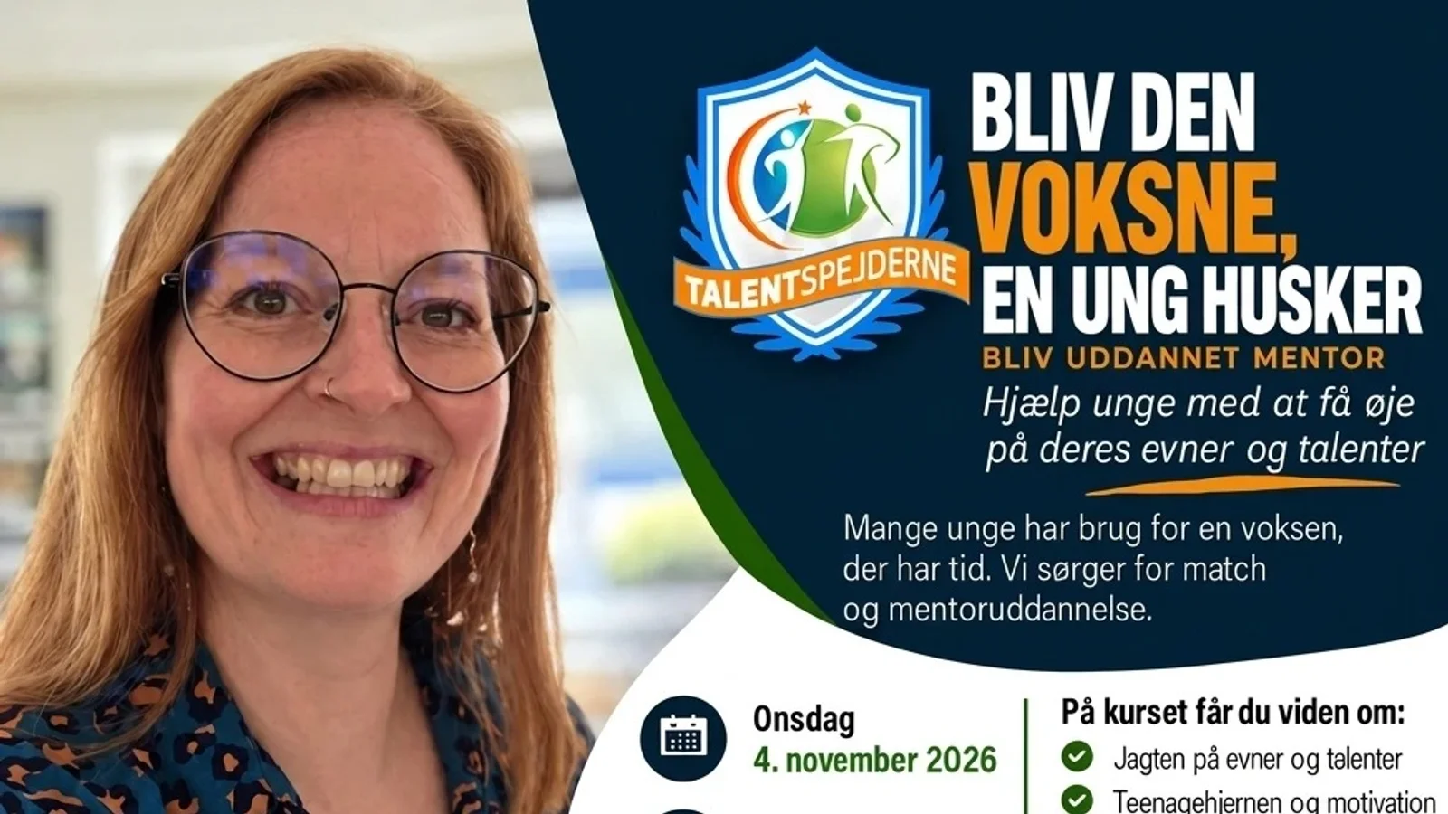 Gør en forskel for en ung i lokalområdet – bliv Talentspejder !