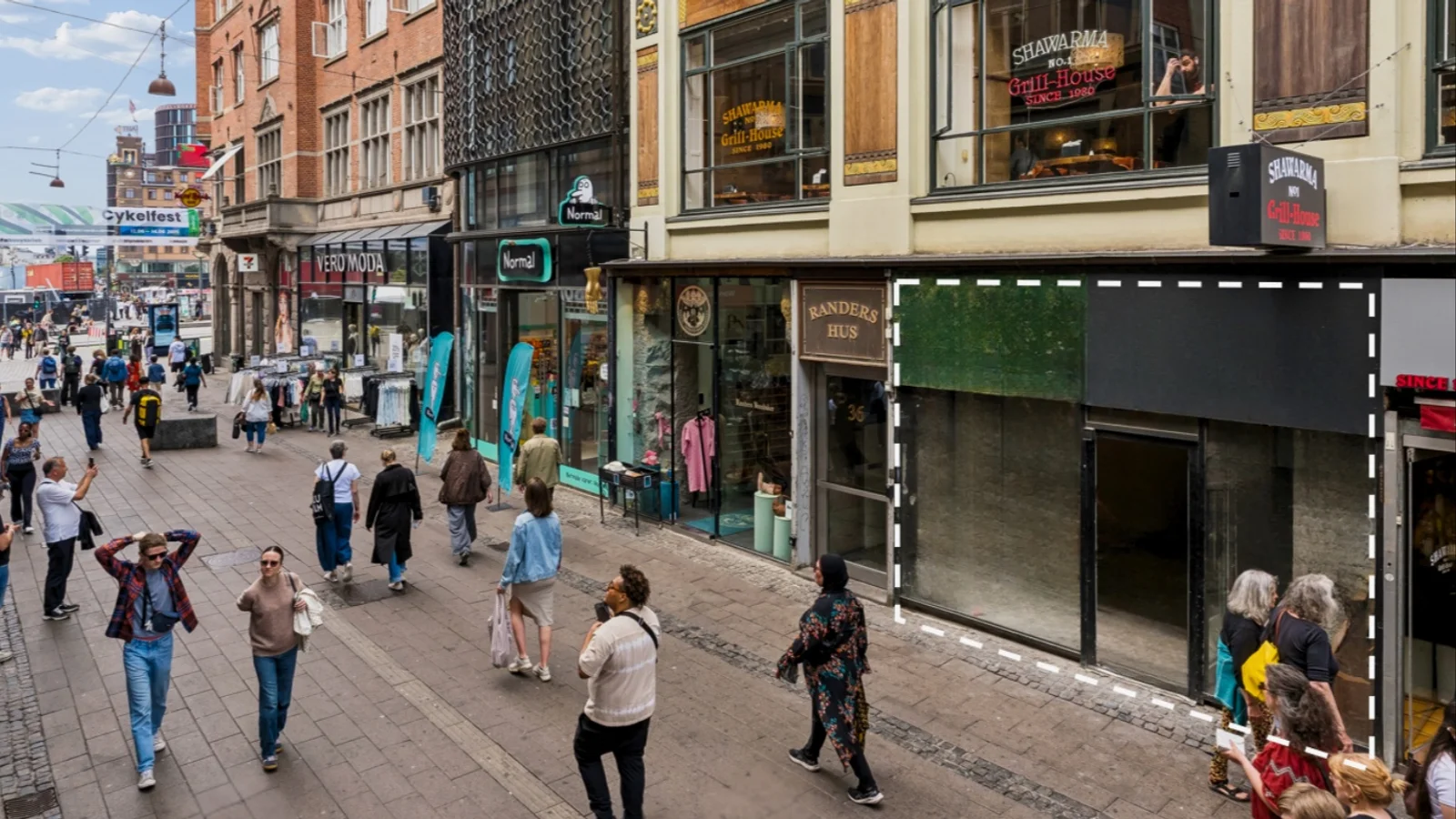 Frederiksberggade er nu fuldt udlejet: Aktivitet i alle butikker på Strøget fra Rådhuspladsen til Illum