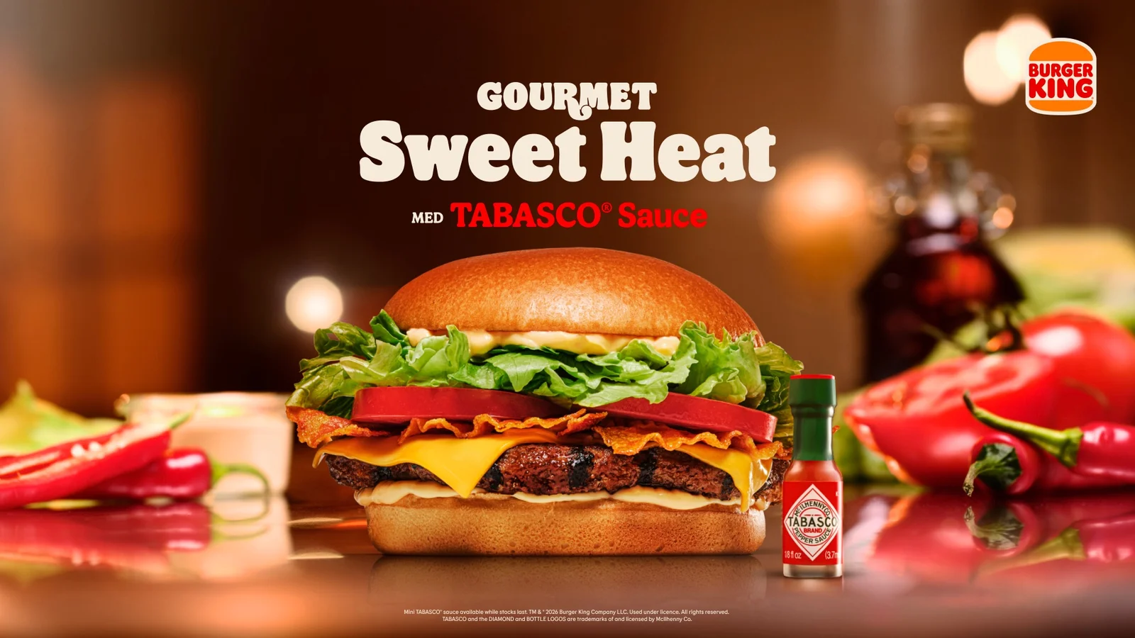 Burger King og TABASCO®-brandet lancerer ny, hot gourmetburger