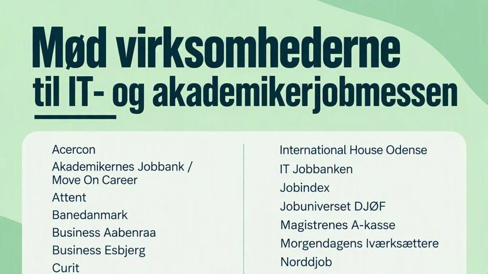 IT- og akademikerjobmesse - 28. oktober