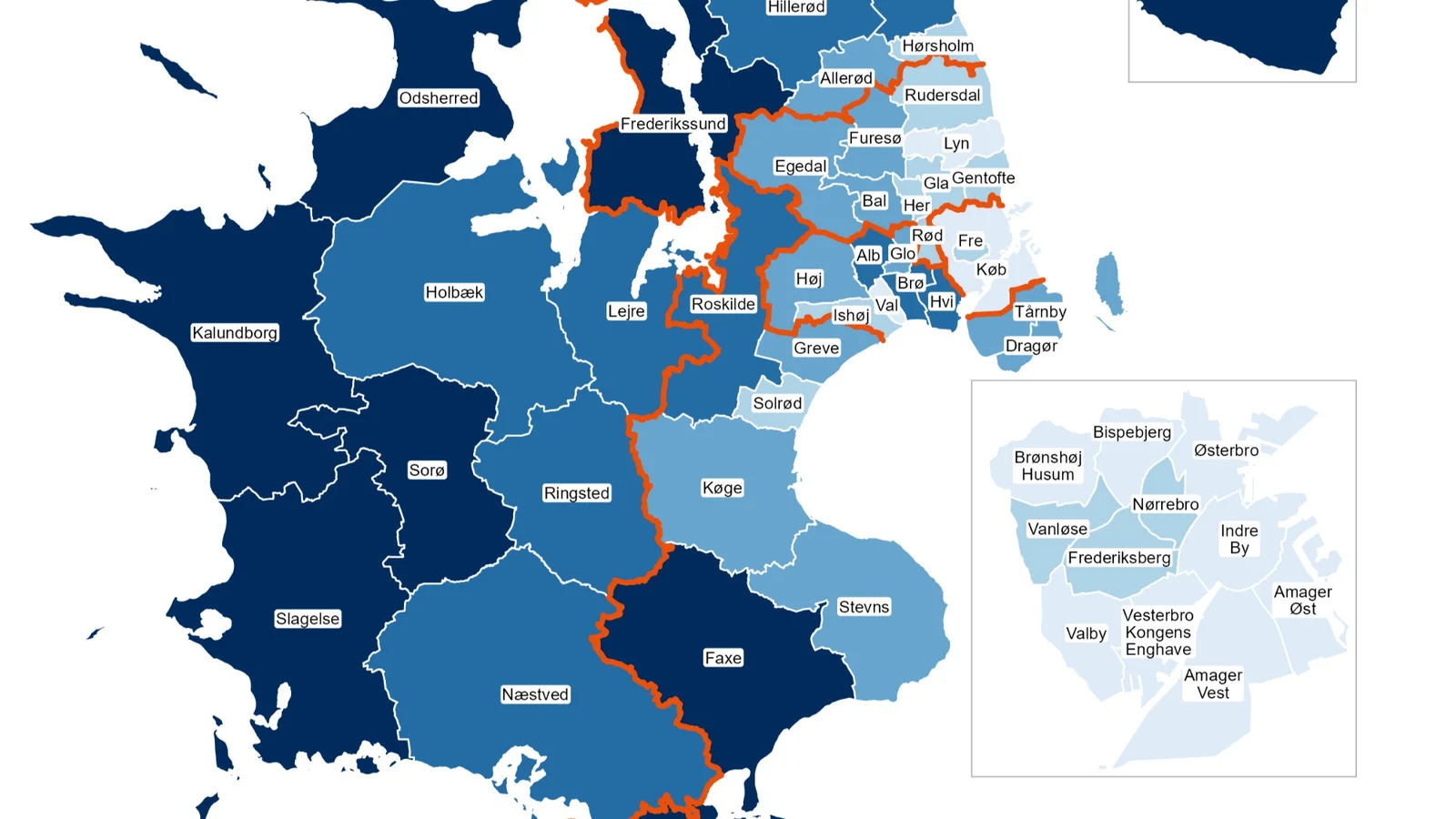 Borgerne i den nye Region Østdanmark oplever stor forskel i deres sundhed