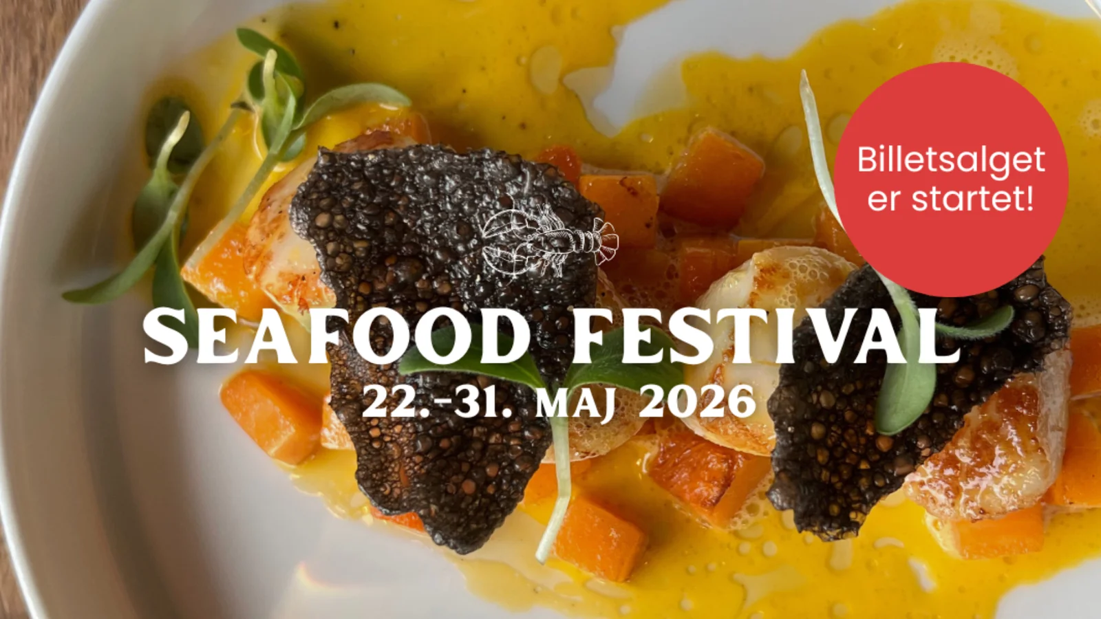 Fra vuggestue til 17. etage: Seafood Festival 2026 i over 100 danske restauranter