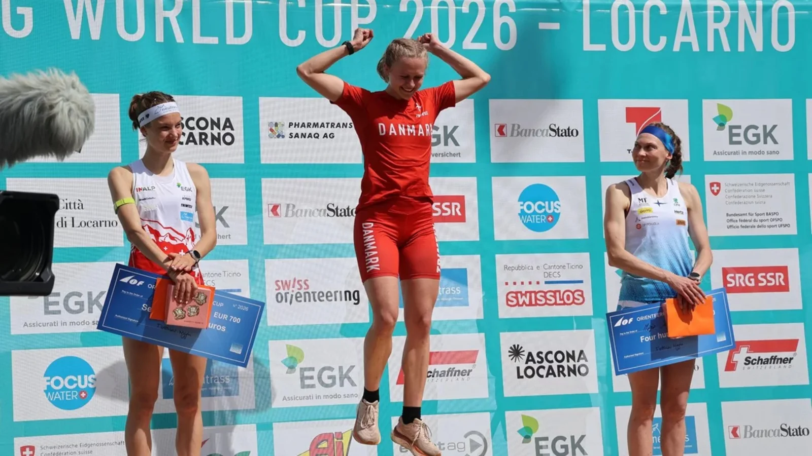 Historisk sejr: OK Melfars Hedvig Valbjørn Gydesen vinder World Cup i sprintorientering