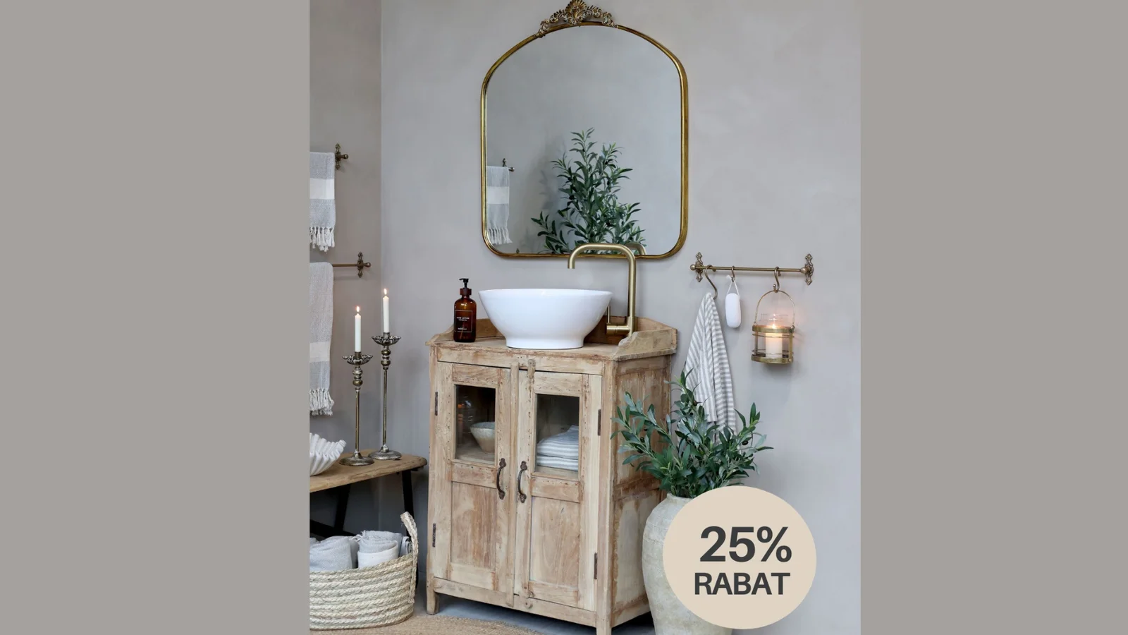 Få badeværelset til at skinne – 25% på udvalgt indretning hos ModernRoom