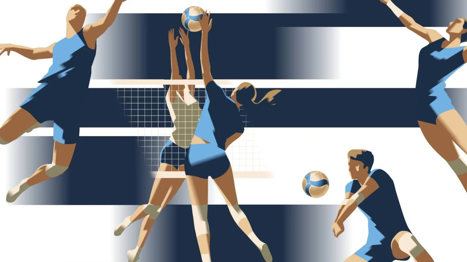 Kendt illustrator har skabt Middelfart Volleyball Klubs visuelle identitet