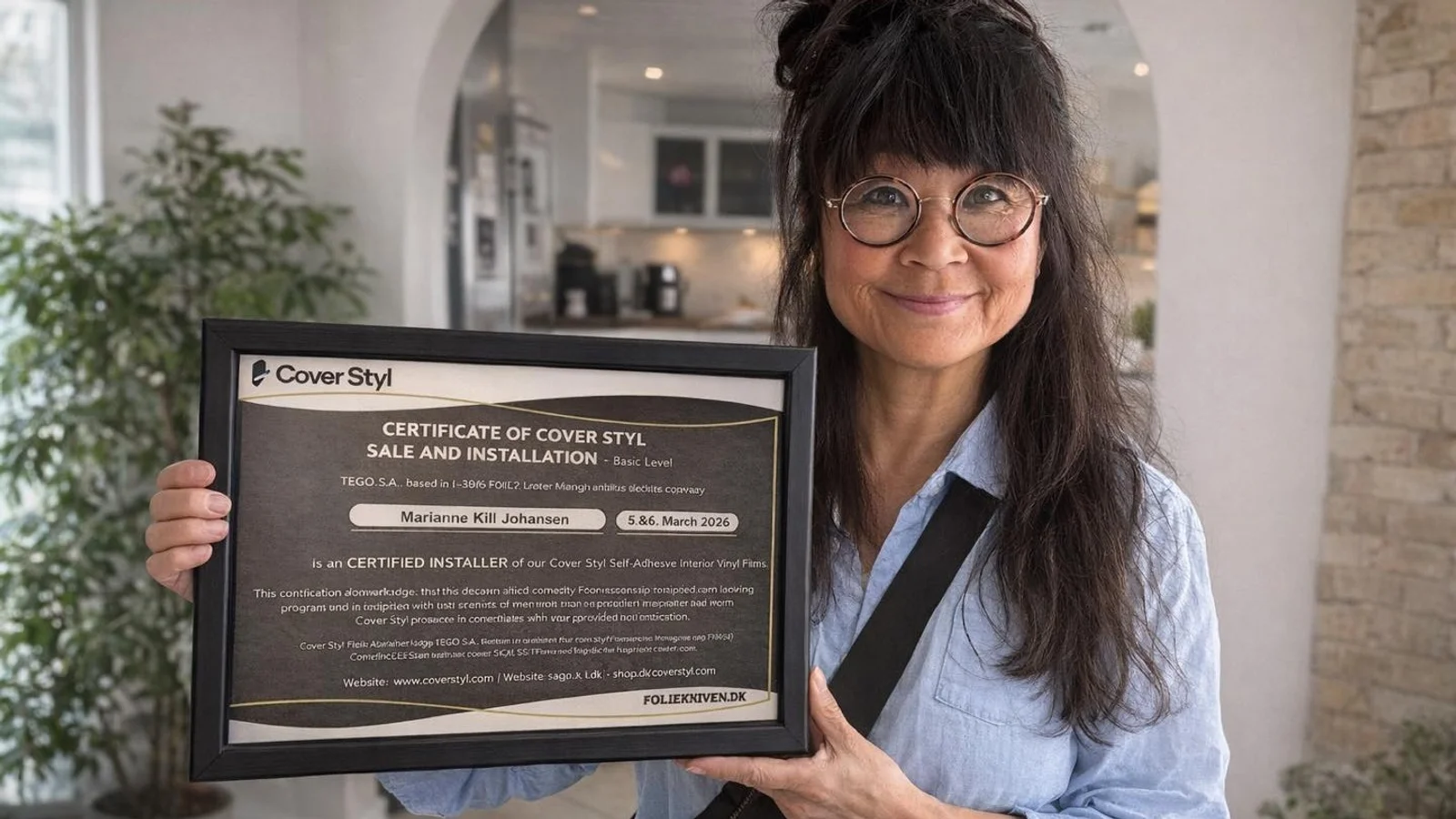 Mariannes Malerfirma er blevet certificeret installatør af Cover Styl