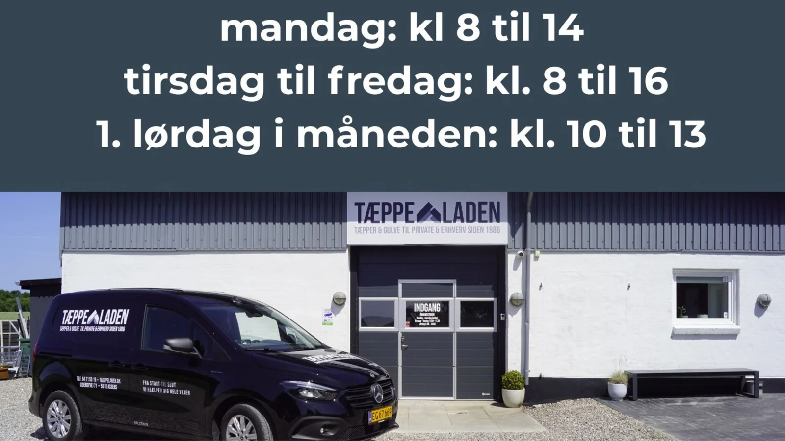 Tæppeladen ændrer åbningstider fra den 1. december