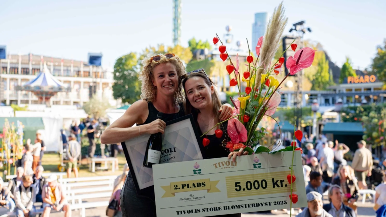 Flot 2. plads til florist fra Nørre Aaby ved Tivolis Store Blomsterdyst