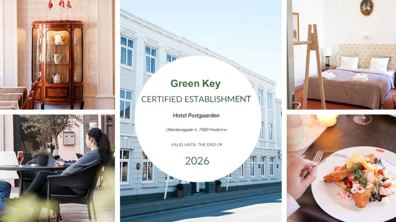 Hotel Postgaarden fejrer ny Green Key-certificering