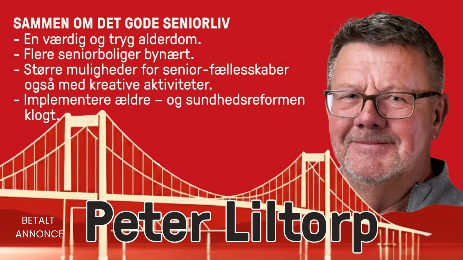 Peter Liltorp fra SF vil sikre et værdigt seniorliv