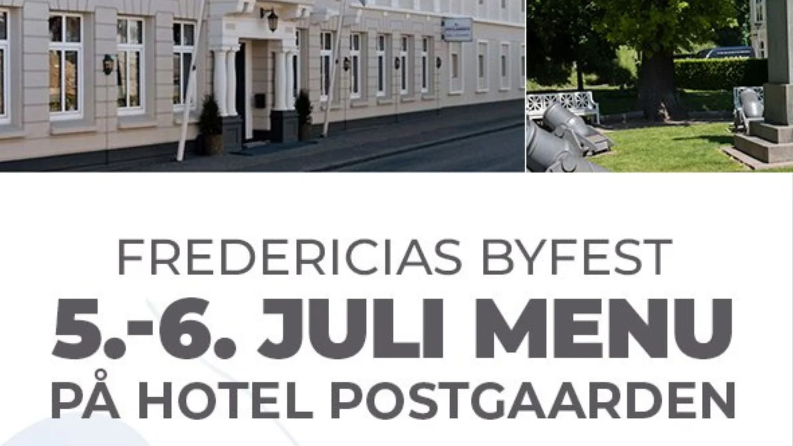 Hotel Postgaarden er klar med menuen til årets byfest i Fredericia