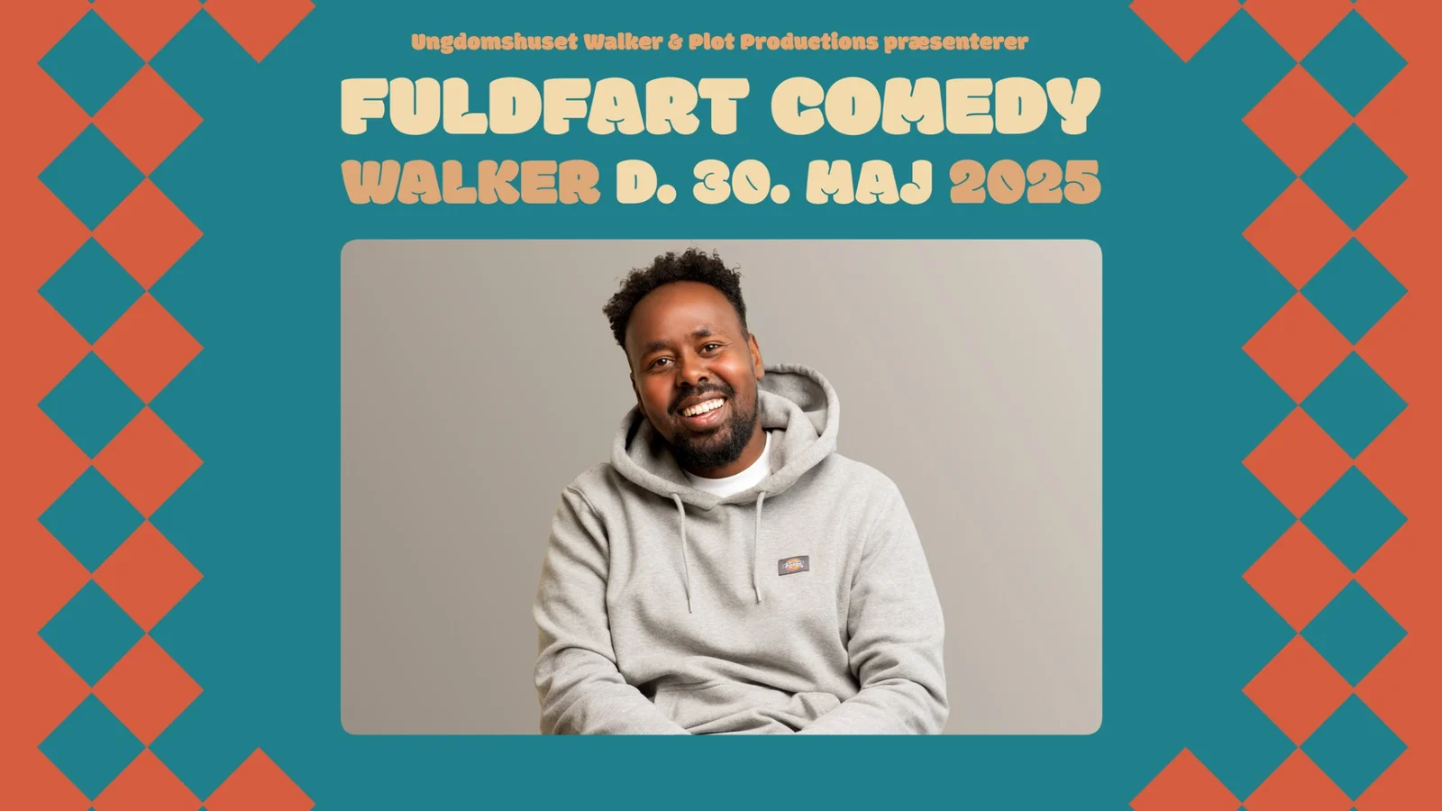 Ungdomshuset Walker får besøg af Mahamad Habane til Fuldfart Comedy