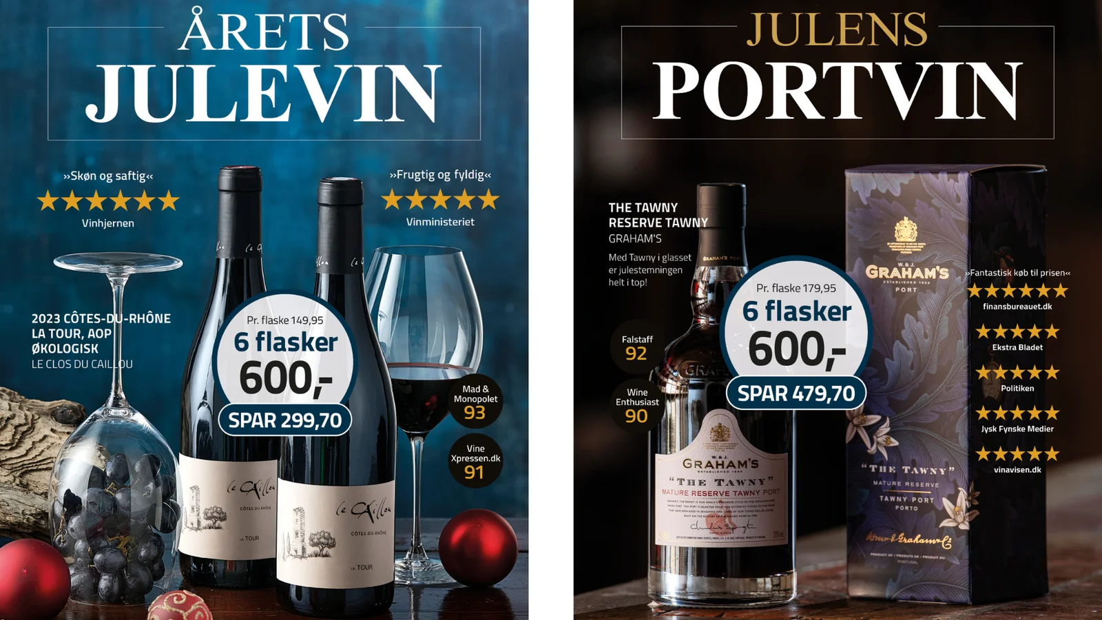 Lækre tilbud og en unik mulighed for at vinde 4,5 liter portvin hos Vinspecialisten