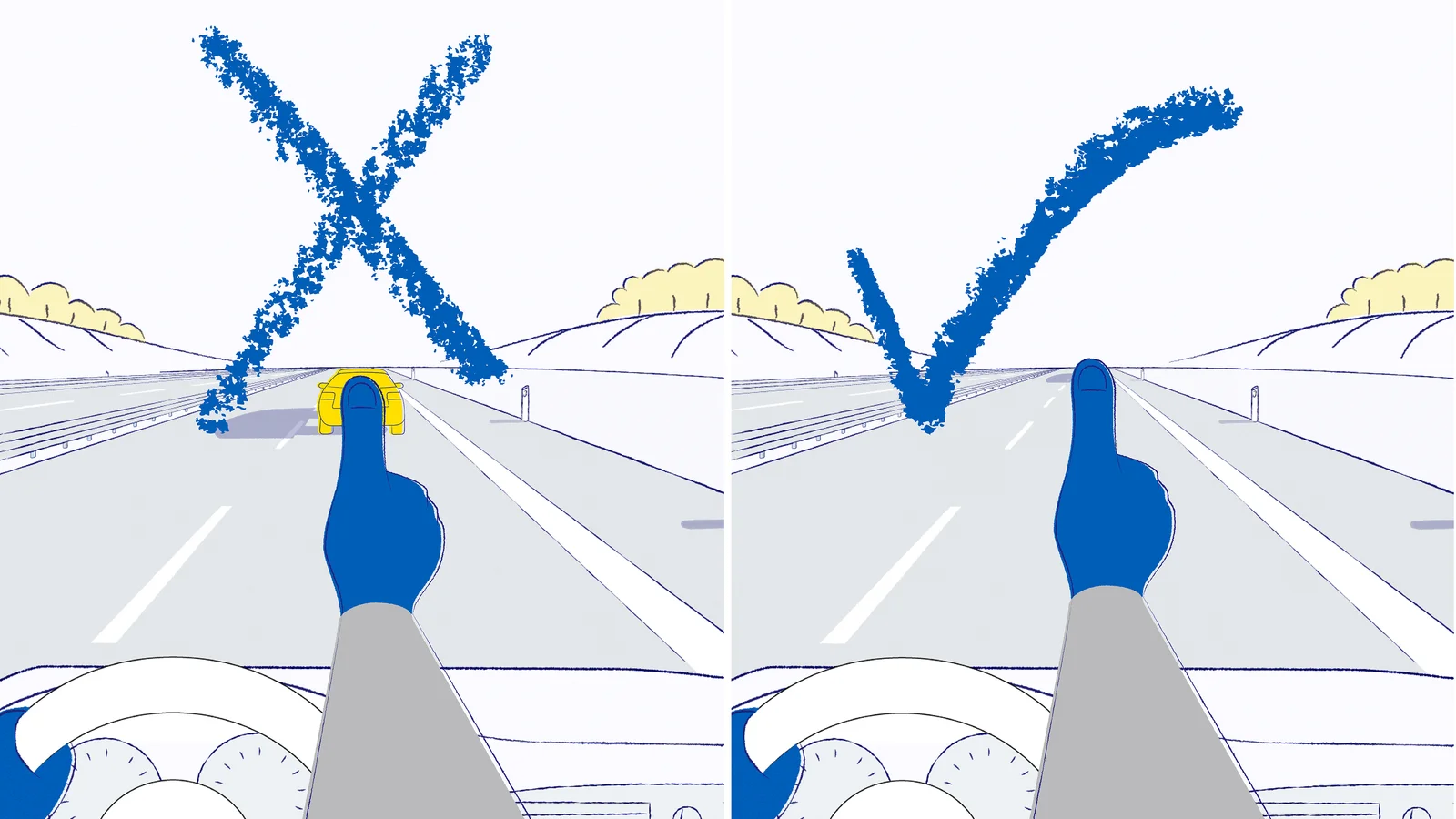 Ny tommelfingerregel skal mindske ulykker i trafikken
