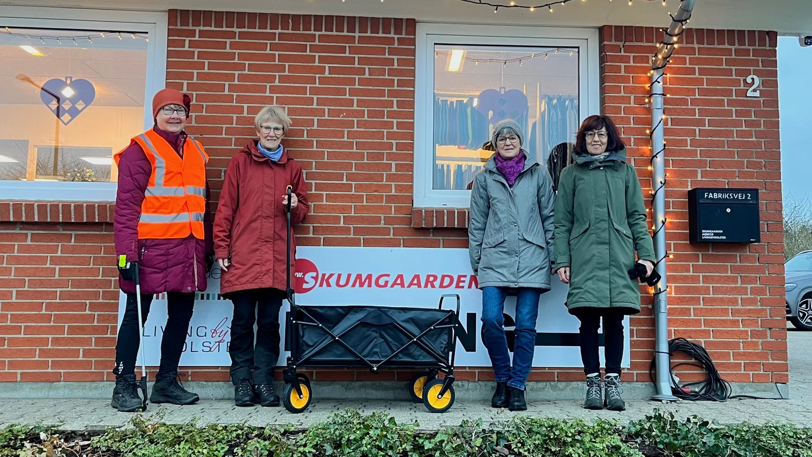 Fire frivillige kvinder inspirerer med indsamling af skrald i Ejby