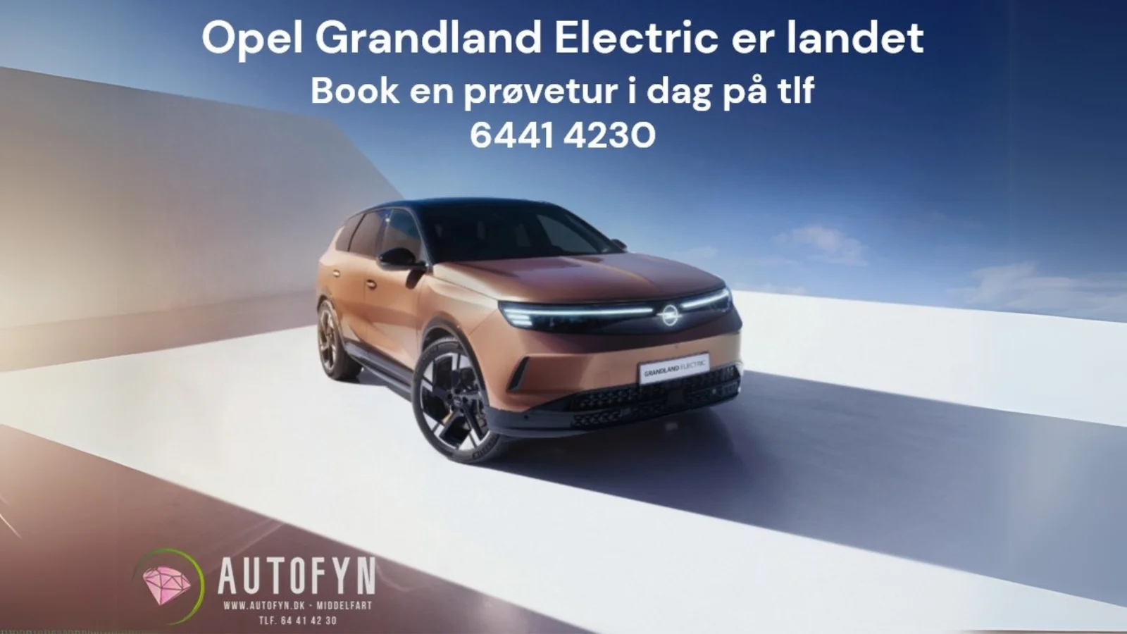 Den nye Opel Grandland Electric er landet hos AutoFyn