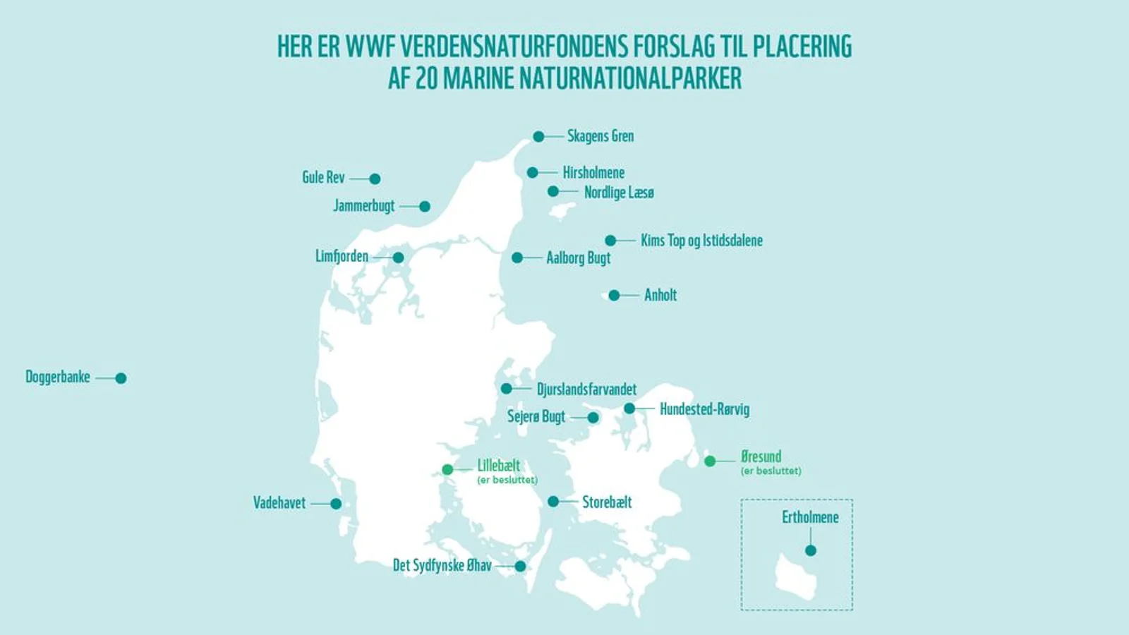 WWF: Danmark skal have 20 naturnationalparker i havet