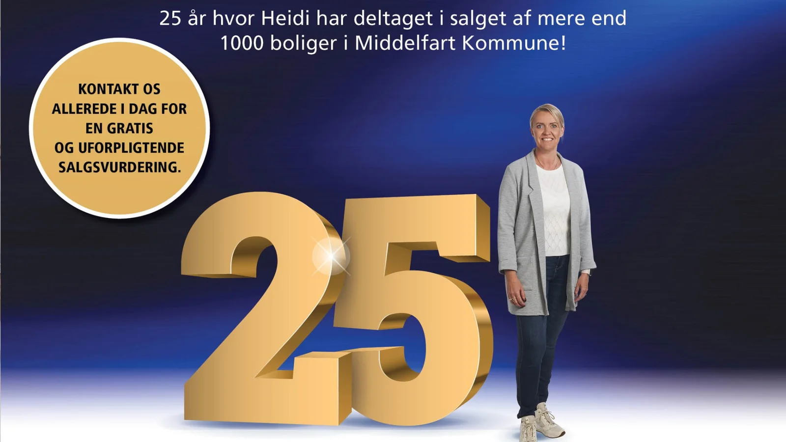 Heidi Strandstoft fejrer 25 år i branchen med tilbud til hussælgere