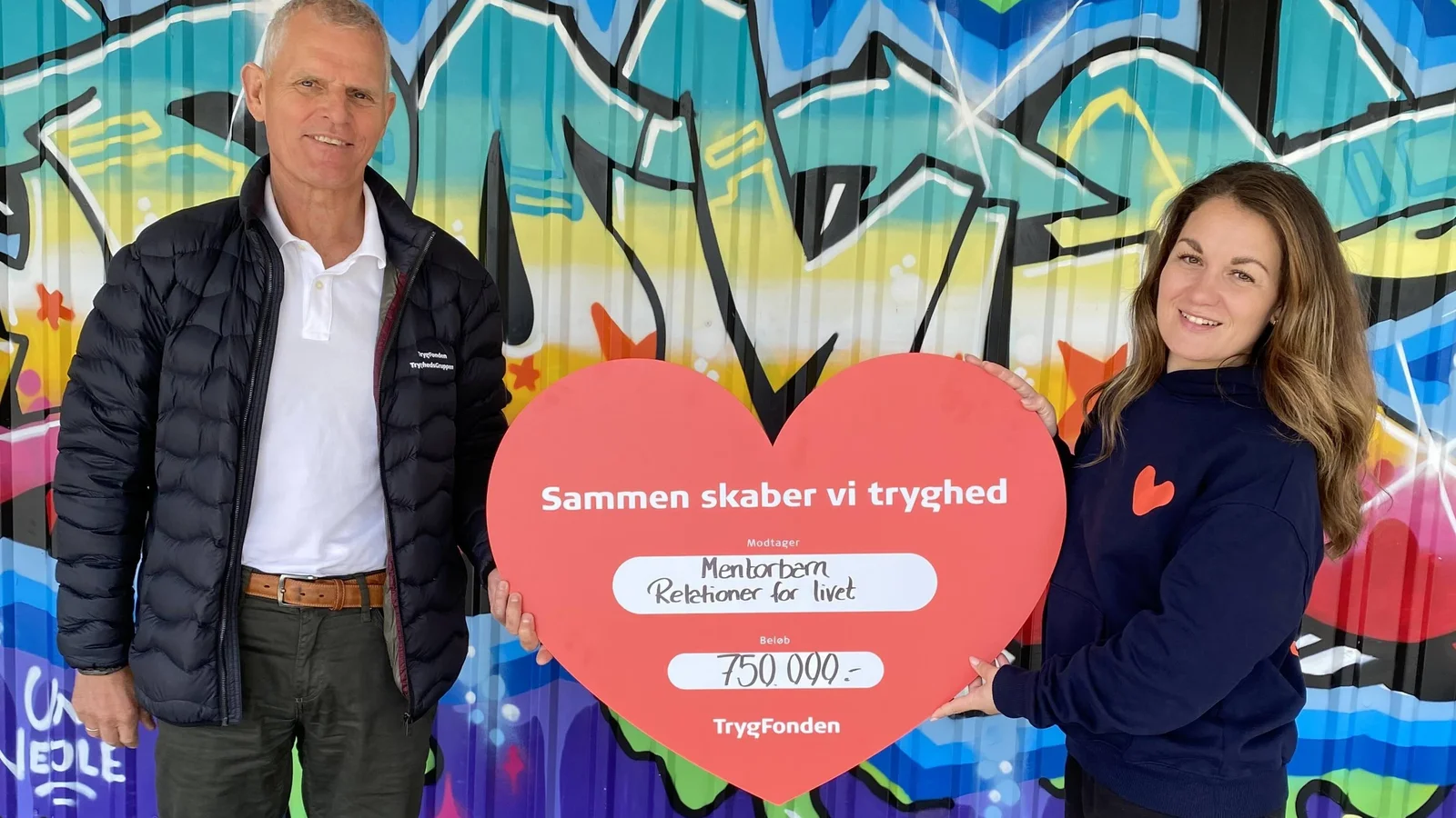 Donation fra TrygFonden til Mentorbarn: Flere unge i Syddanmark får mulighed for at få en venskabsfamilie