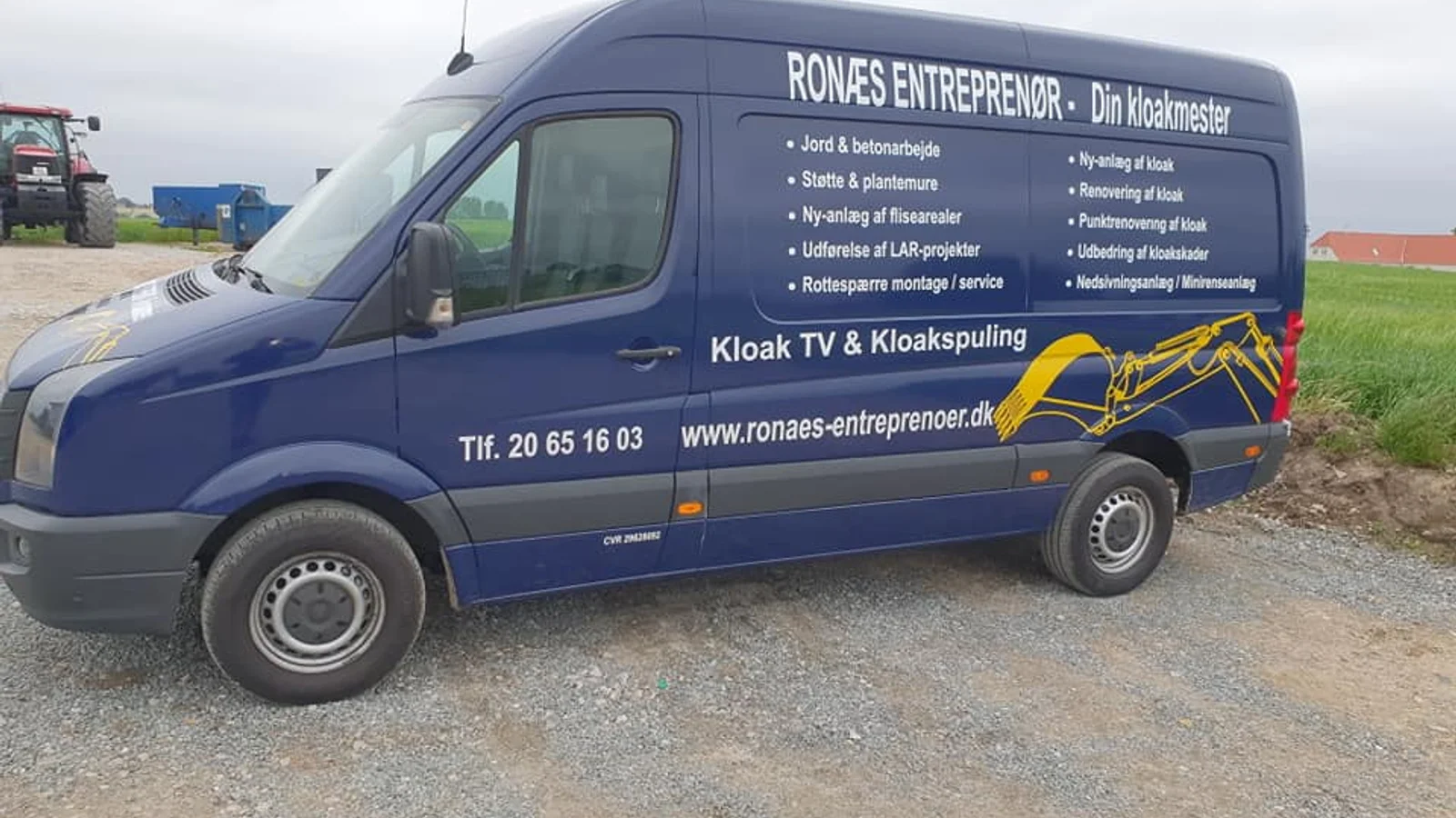 Ronæs Entreprenør og Anlægsgartner har et akutteam klar i ferieperioden