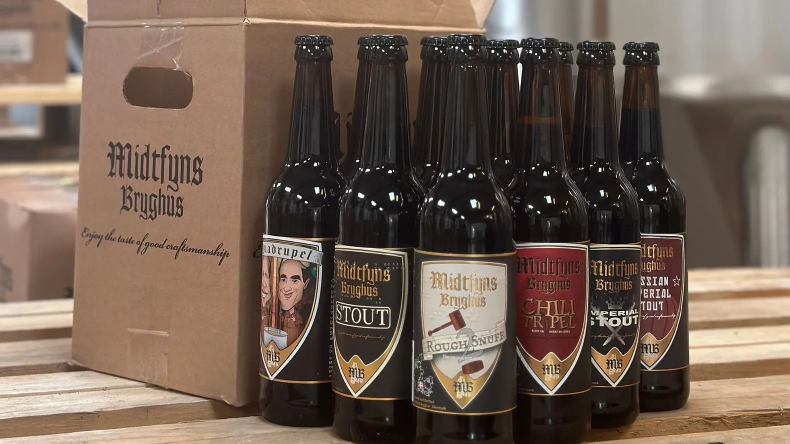 Øl til julebordet: Midtfyns Bryghus har et stort udvalg af øl til julefrokosten
