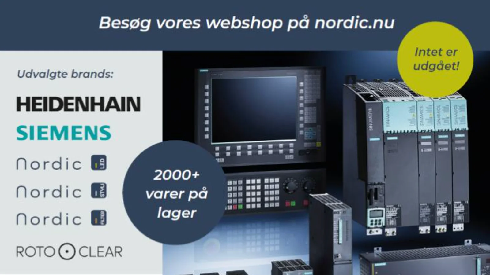 NORDIC A/S har åbnet udvidet webshop med over 2000 reservedele