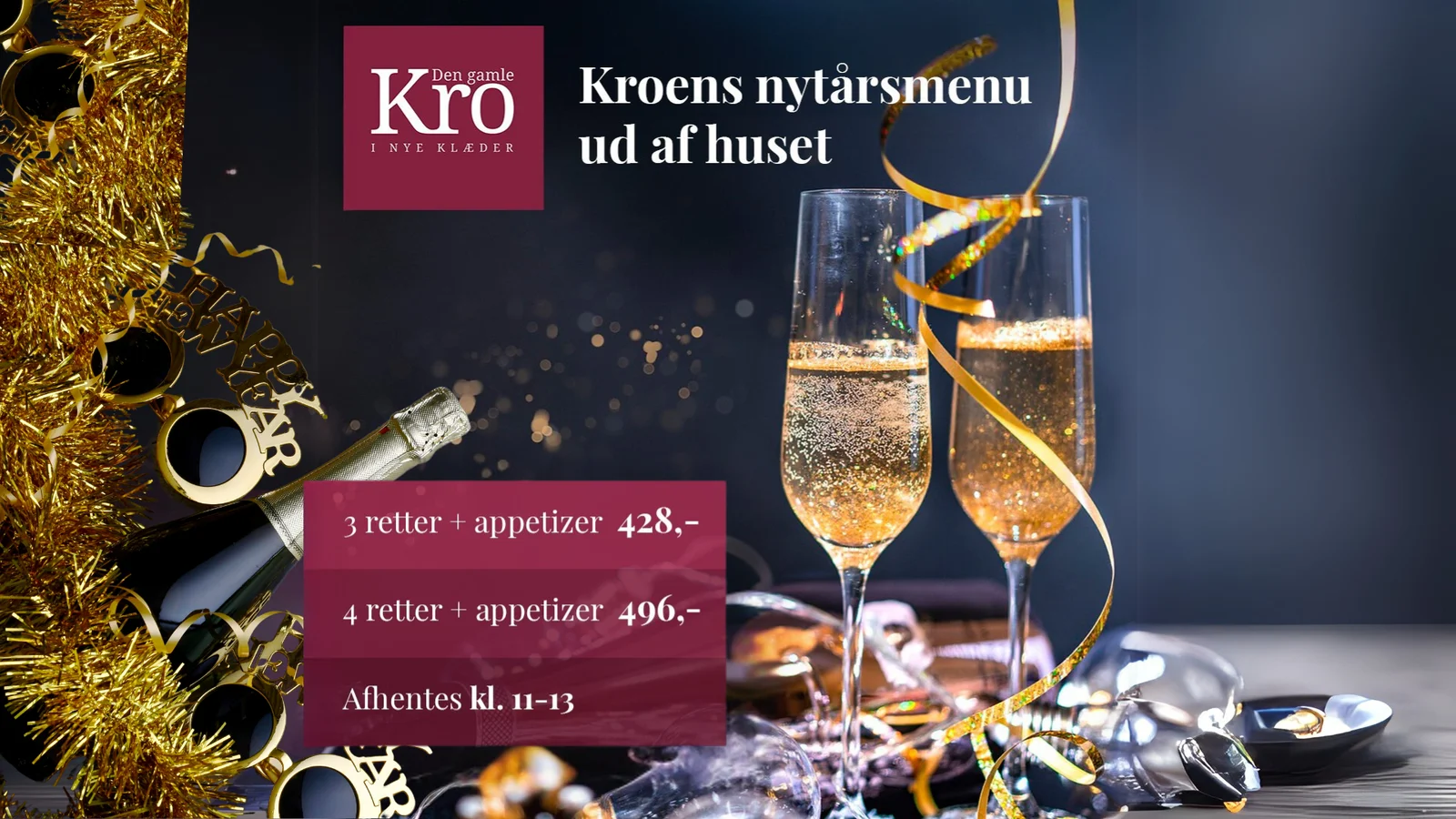 Bestil årets nytårsmenu hos Den Gamle Kro i Odense