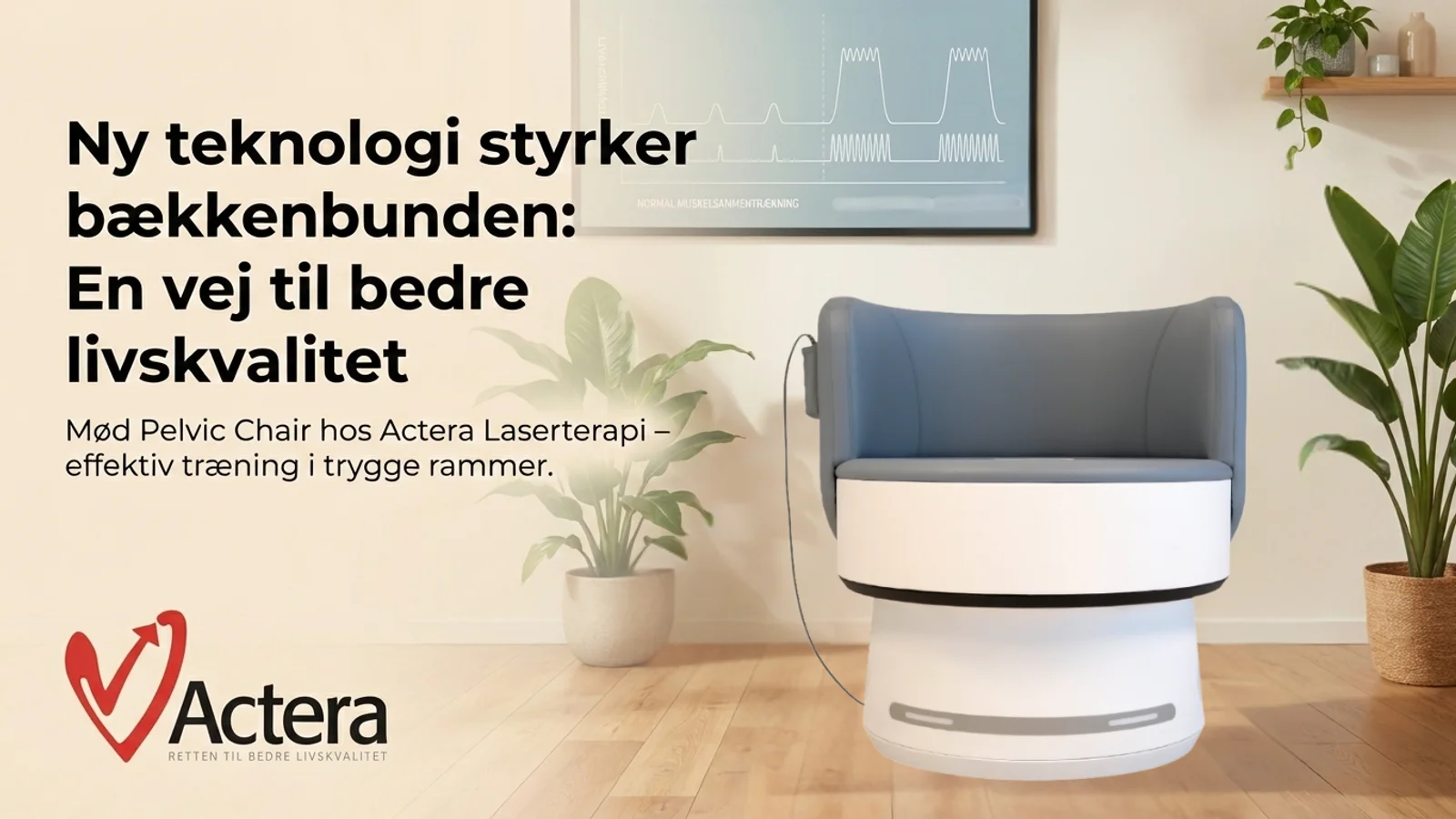 Ny Pelvic Chair behandling hos Actera Laserterapi skal blandt andet styrke bækkenbunden
